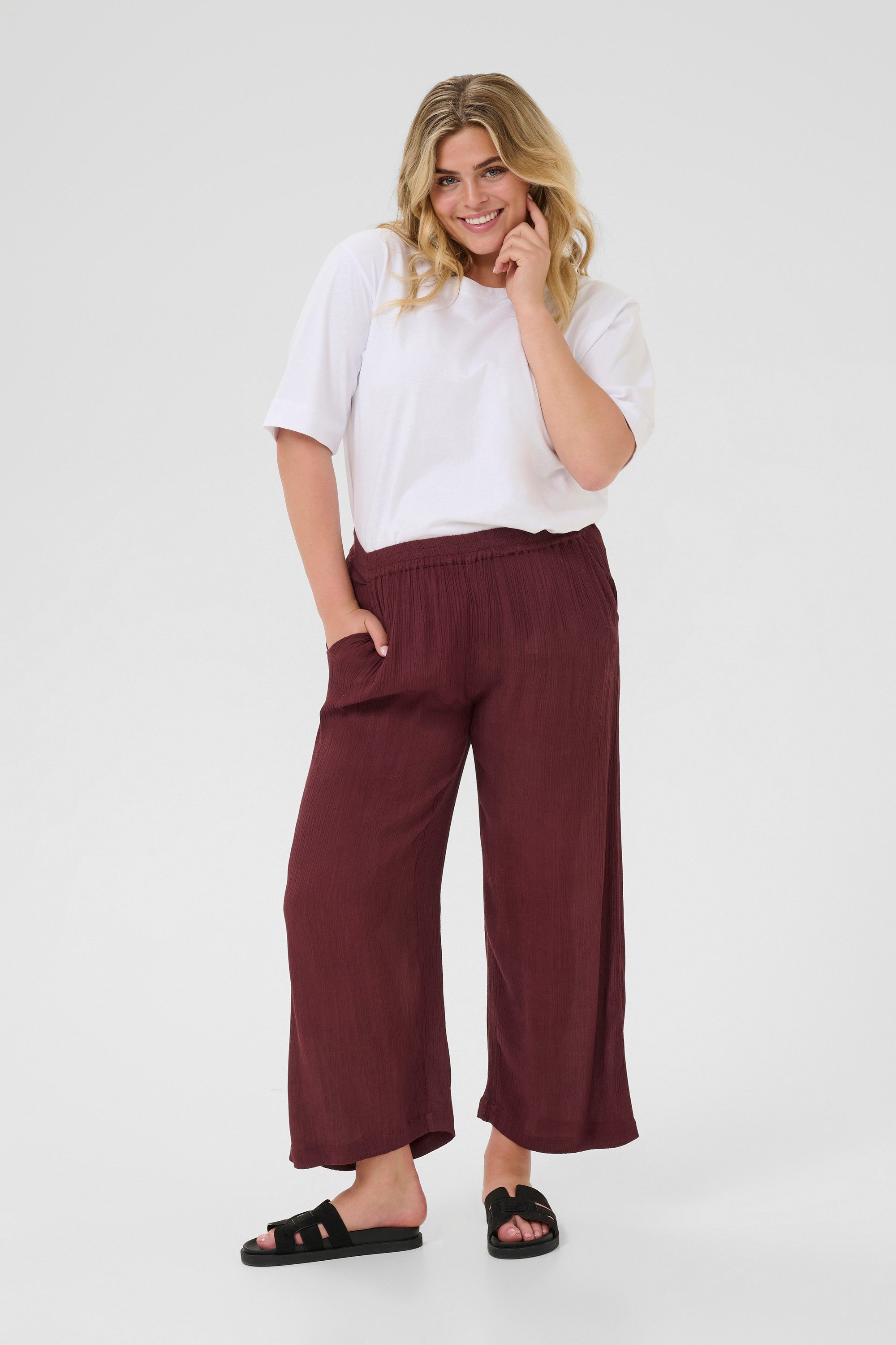KAFFE Stoffhose Casual Hose KAdacia günstig online kaufen
