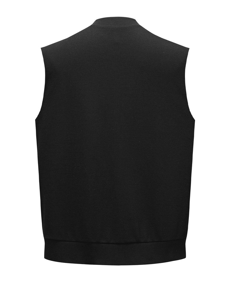 Allthemen Strickweste Baumwolle Herren ärmellose Strickjacke mit Taschen