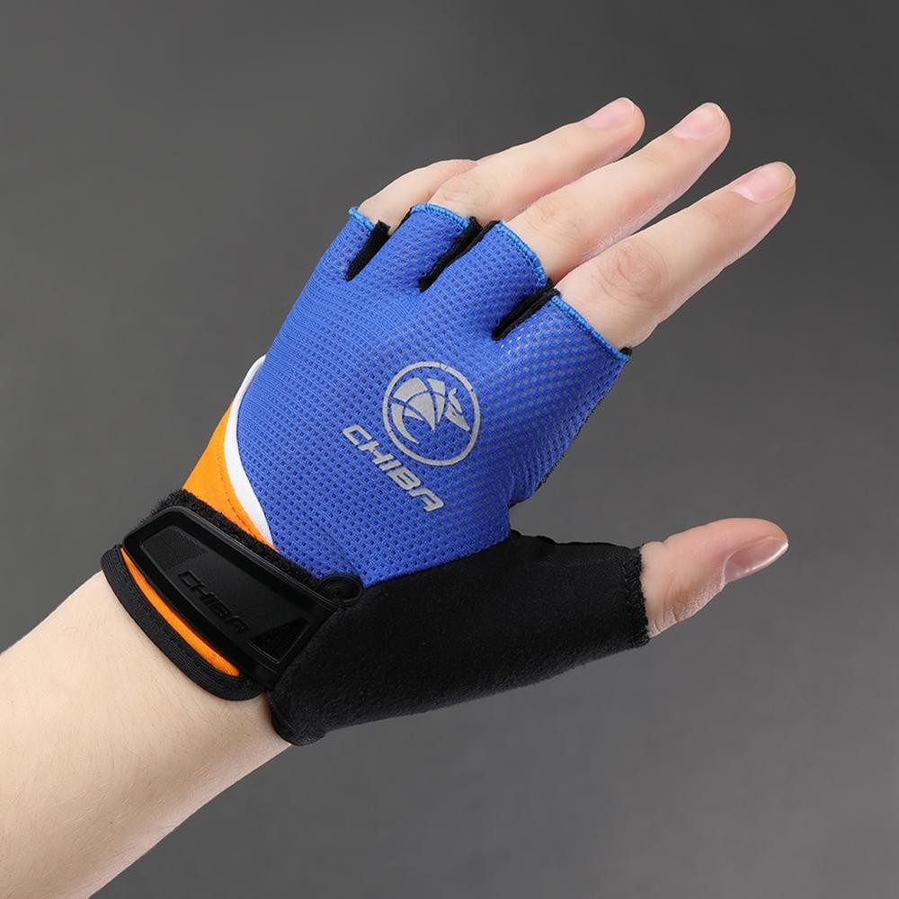 Fahrradhandschuhe CHIBA Youth - Radhandschuhe XS royal, atmungsaktiv mit leichter Polste