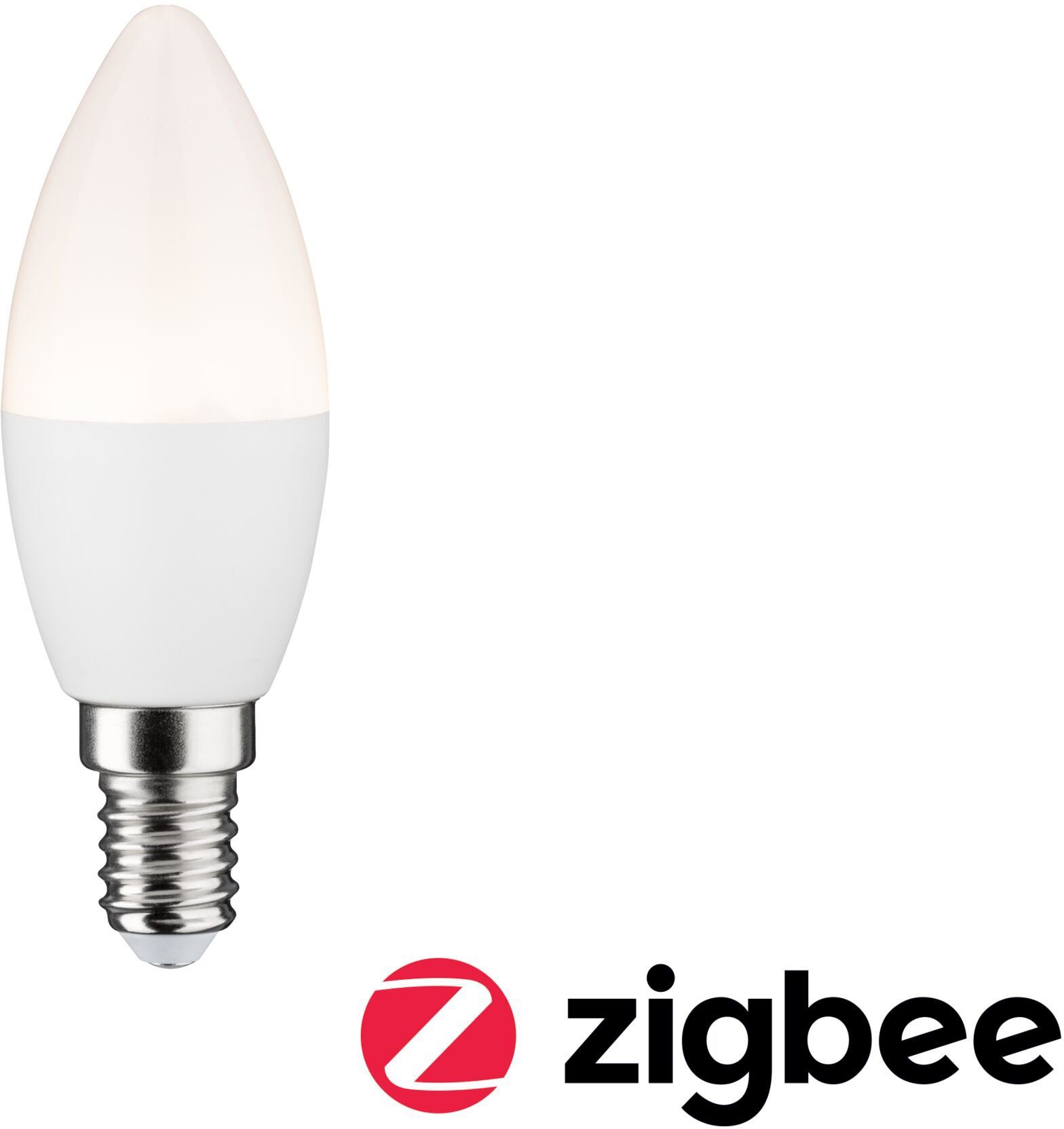 LED-Leuchtmittel Smart Home Zigbee Kerze 5 W Matt E14 2.700K Warmweiß