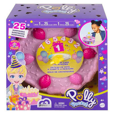 Mattel® Puppen Accessoires-Set »Mattel GYW06 - Polly Pocket - Geburtstagstorte, Geburtstags-Countdown inkl. Spielfiguren und Zubehör«
