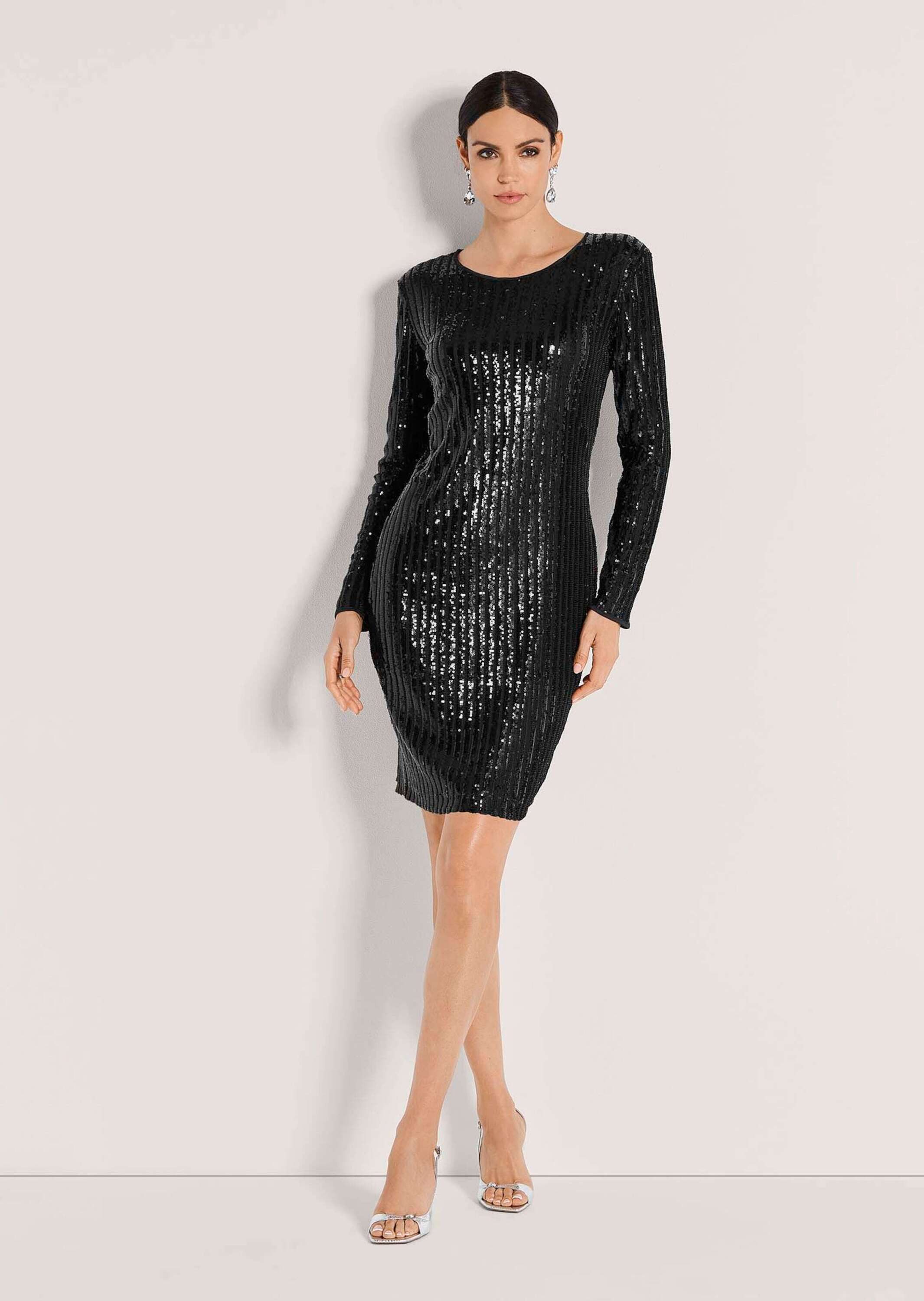 MADELEINE Midikleid Glamouröses Pailettenkleid mit Rundhalsausschnitt günstig online kaufen