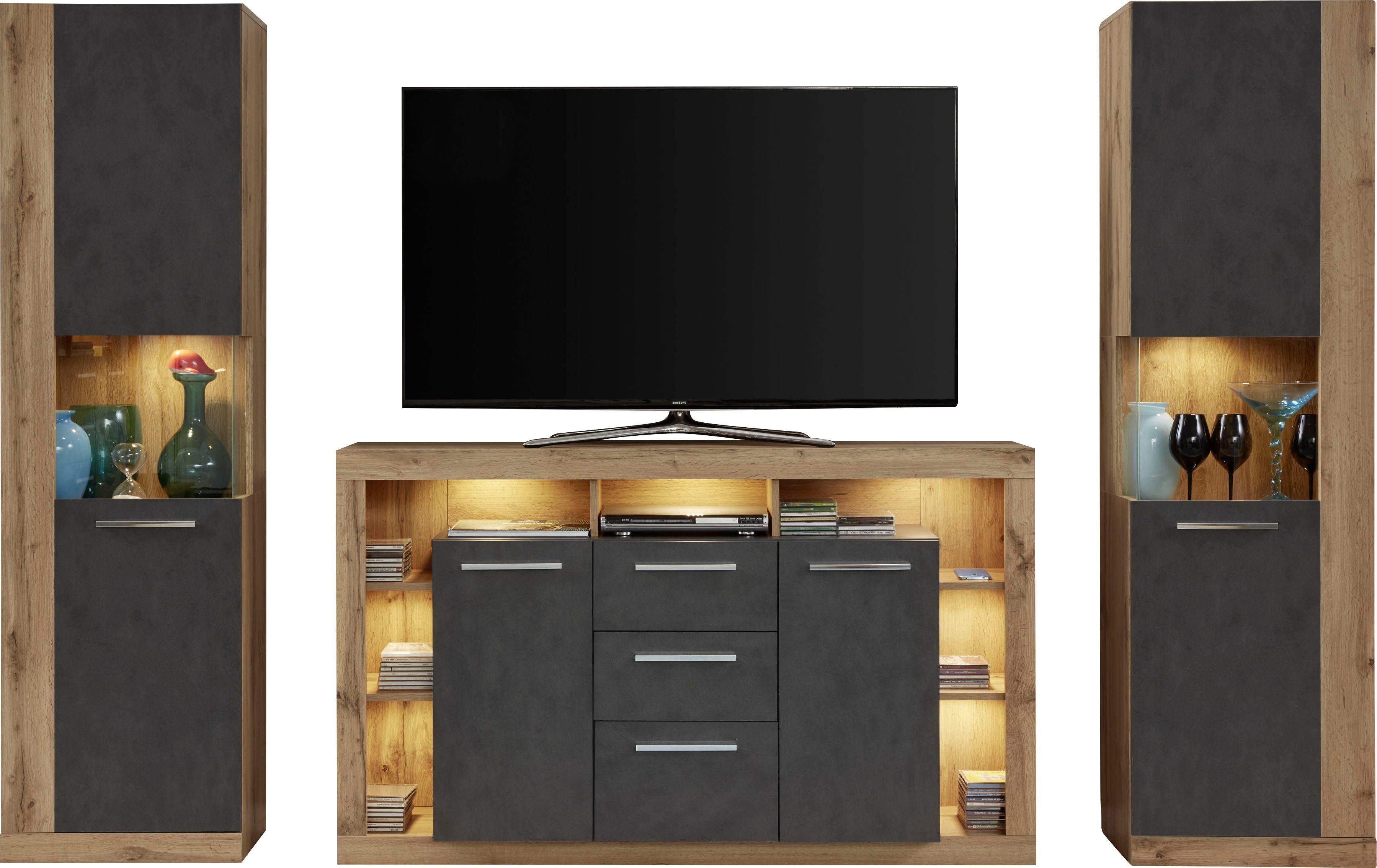 INOSIGN Sideboard "Gwendolyn" pflegeleichtes Design, Beleuchtung optional, günstig online kaufen