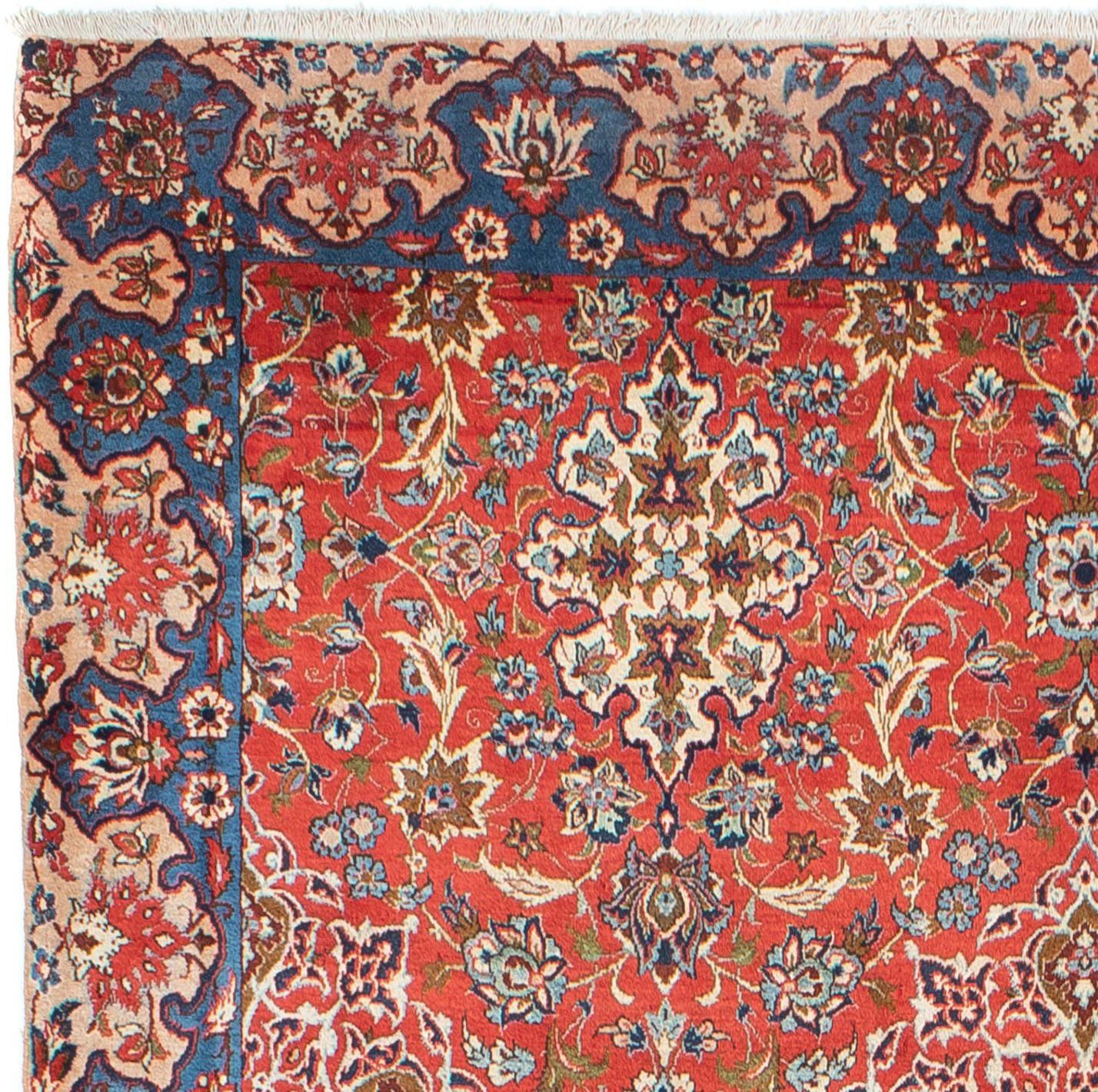 Zertifikat cm, Rosso mit 322 Isfahan 6 202 x Wollteppich rechteckig, mm, Höhe: morgenland, Medaillon Unikat