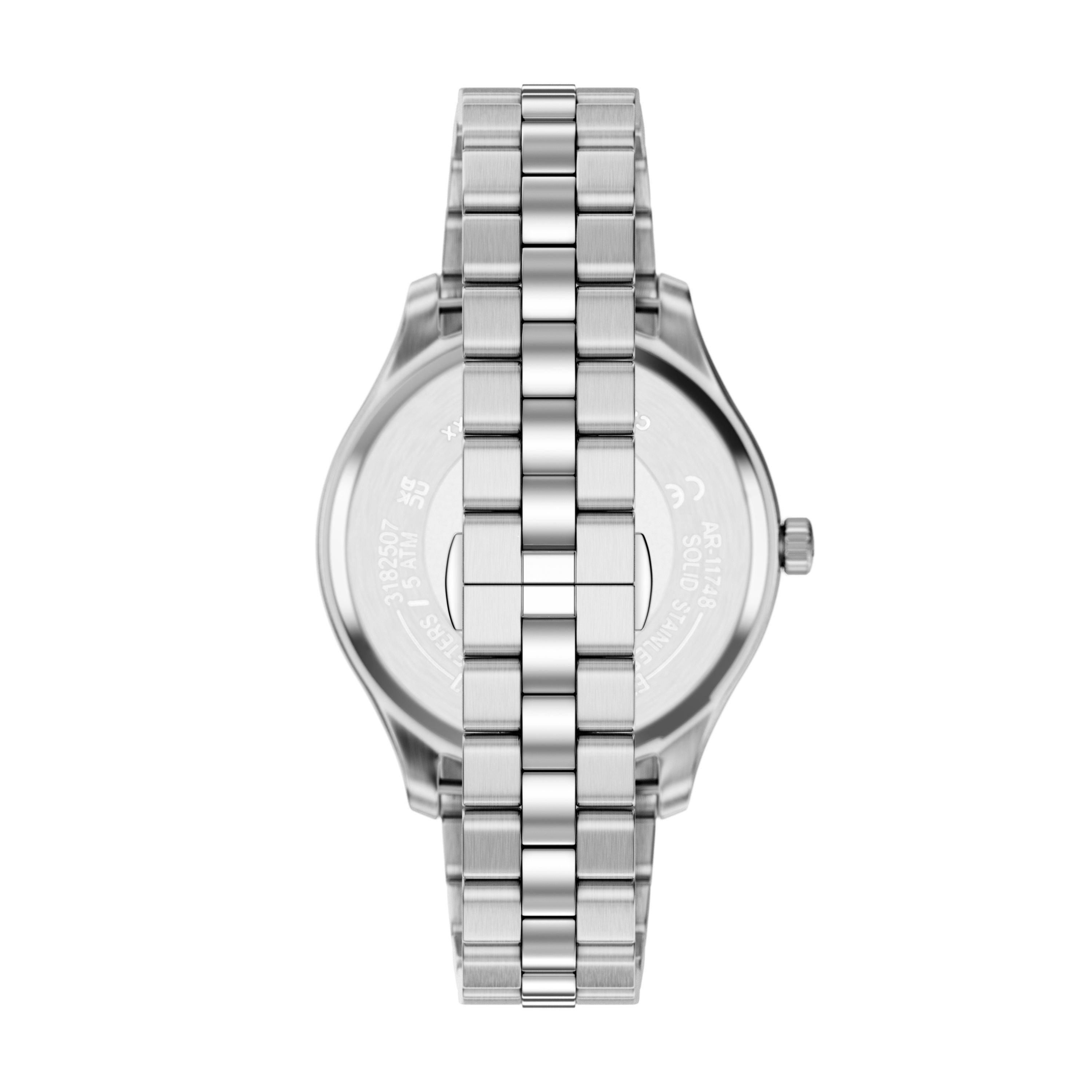 Emporio Armani Quarzuhr AR11748, Armbanduhr, Herrenuhr, Edelstahlarmband, analog, Tag