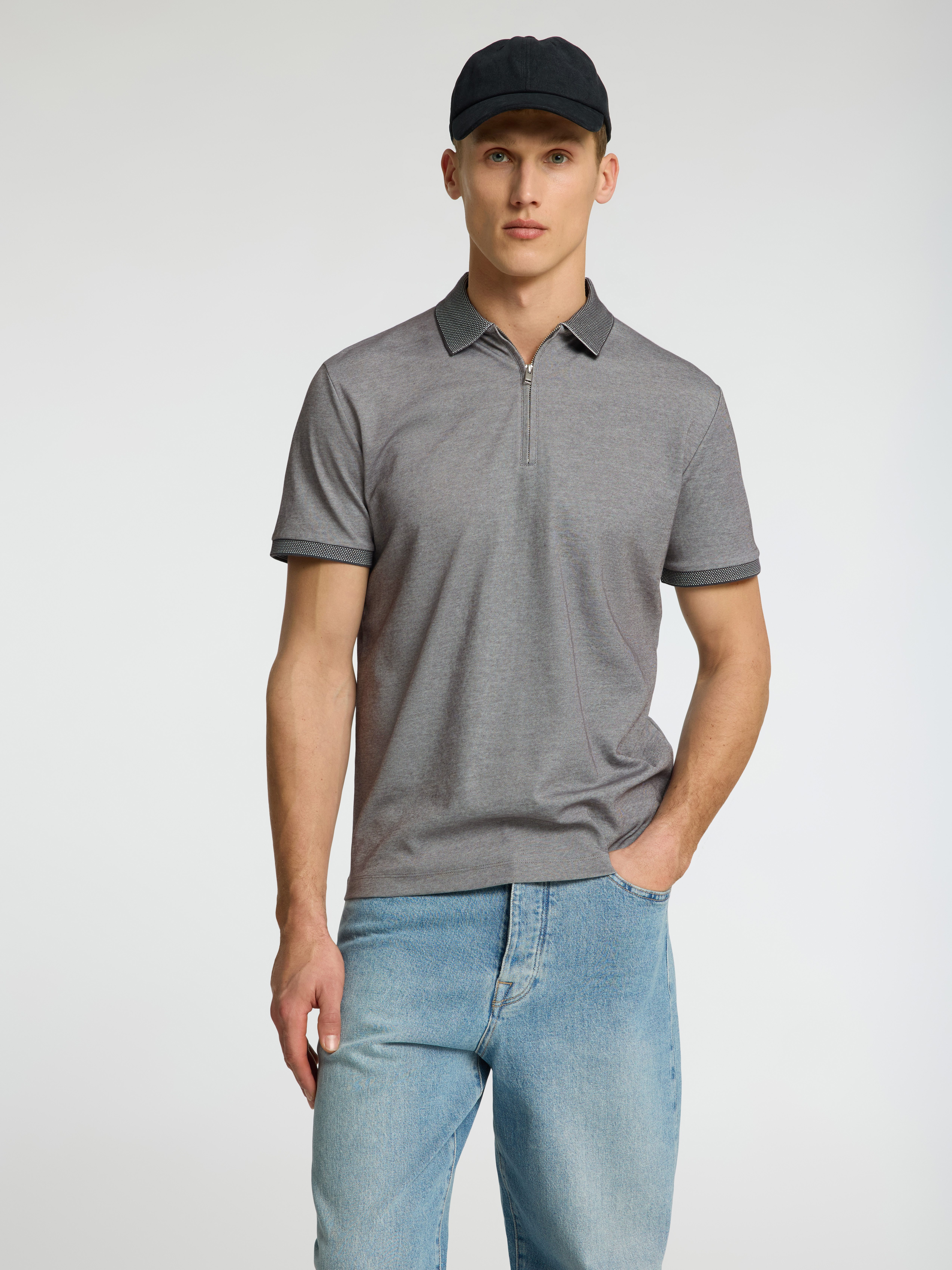 Selected Poloshirt SLHFAVE ZIP SS POLO NOOS günstig online kaufen