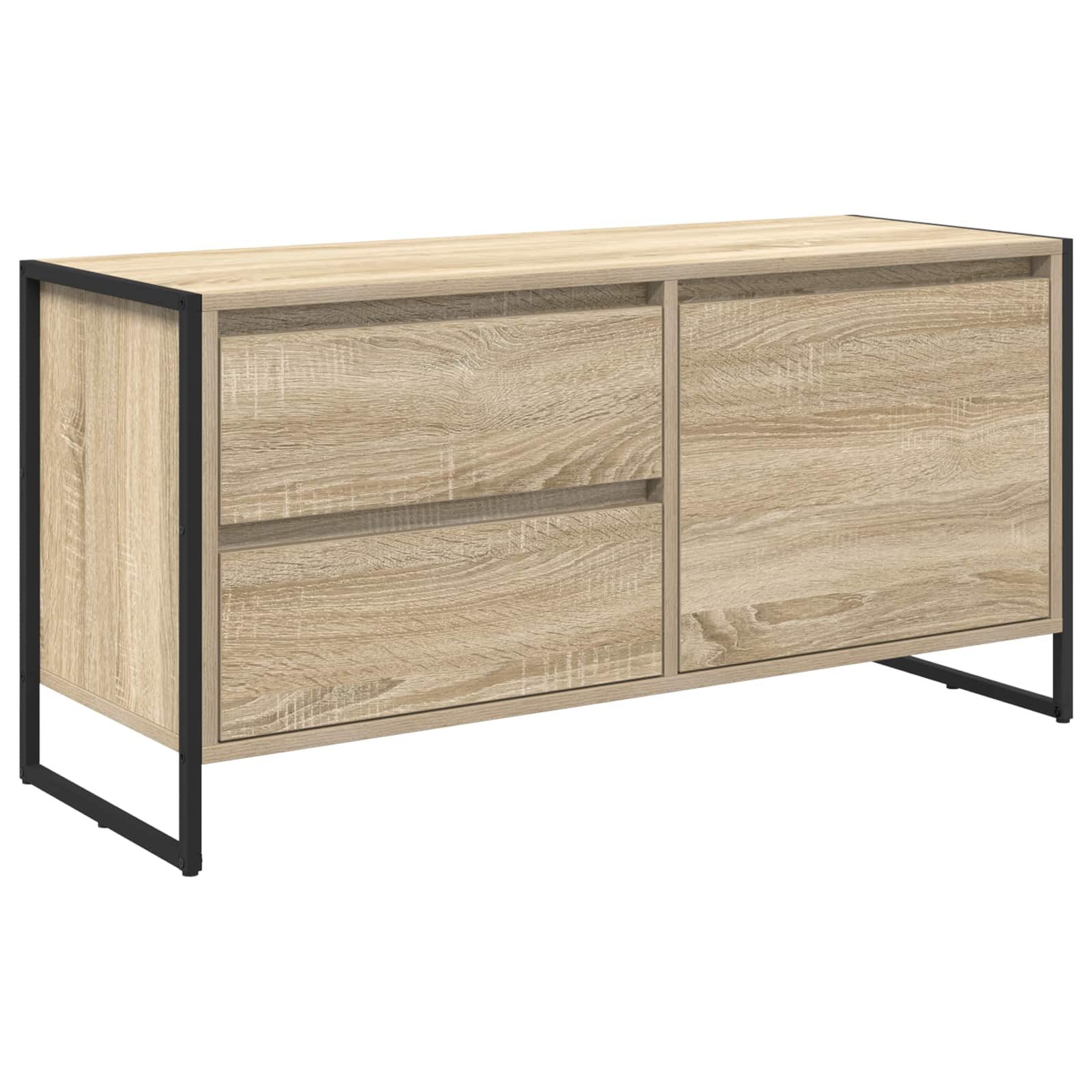 vidaXL TV-Schrank TV-Schränk 100 x 36 x 49.5 cm Sonoma Holzwerkstoff (1-St)