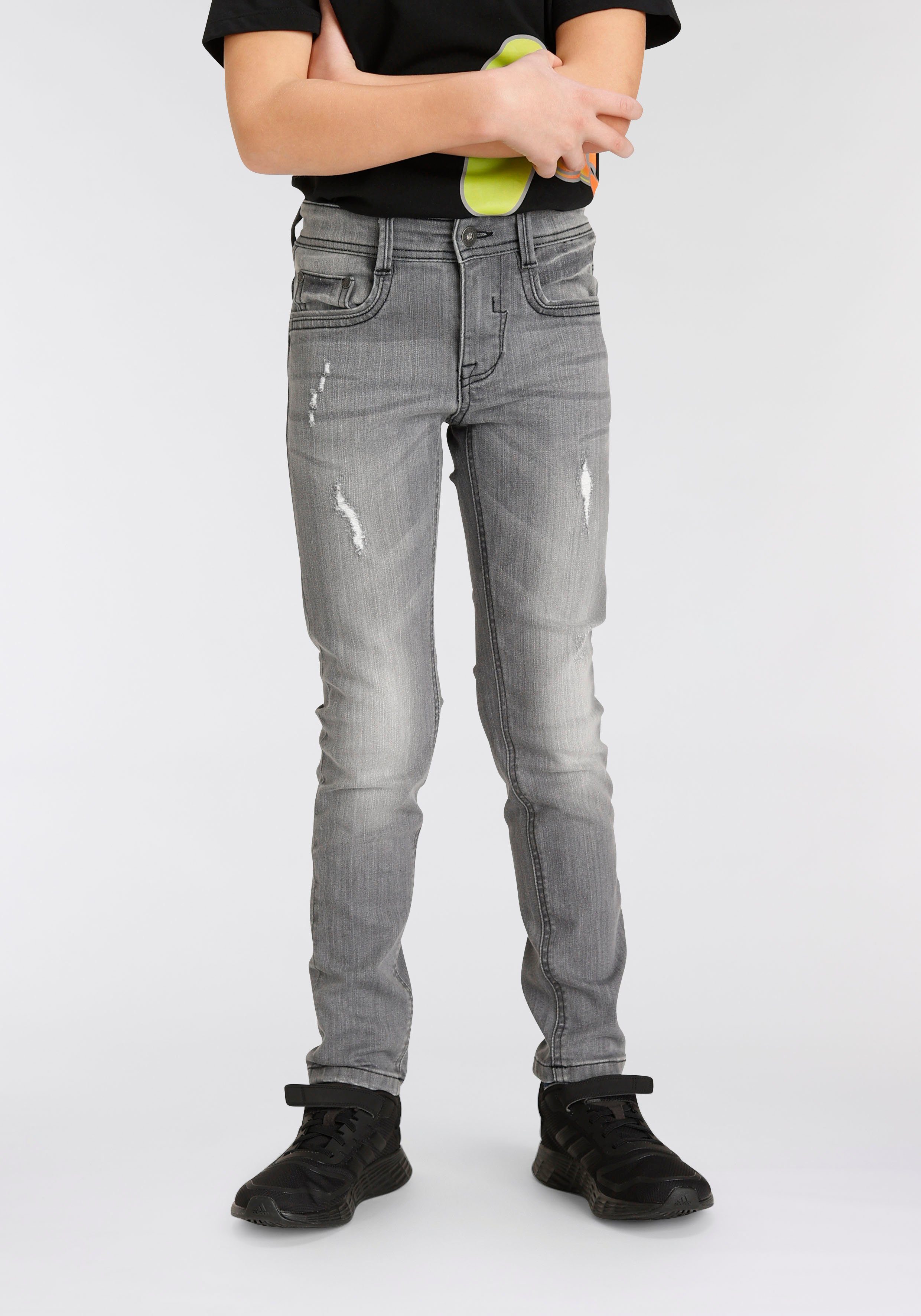 toller mit Waschung schmale Stretch-Jeans Arizona Form