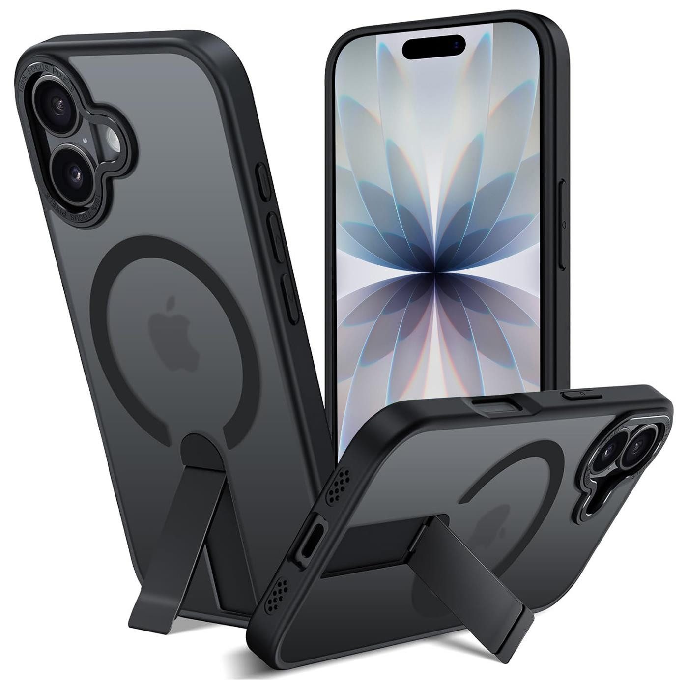 CoolGadget Handyhülle Kickstand Hybrid Hülle für iPhone 17 6,3 Zoll, Schutzhülle Militärschutz Ständer kompatibel mit MagSafe Magnetring