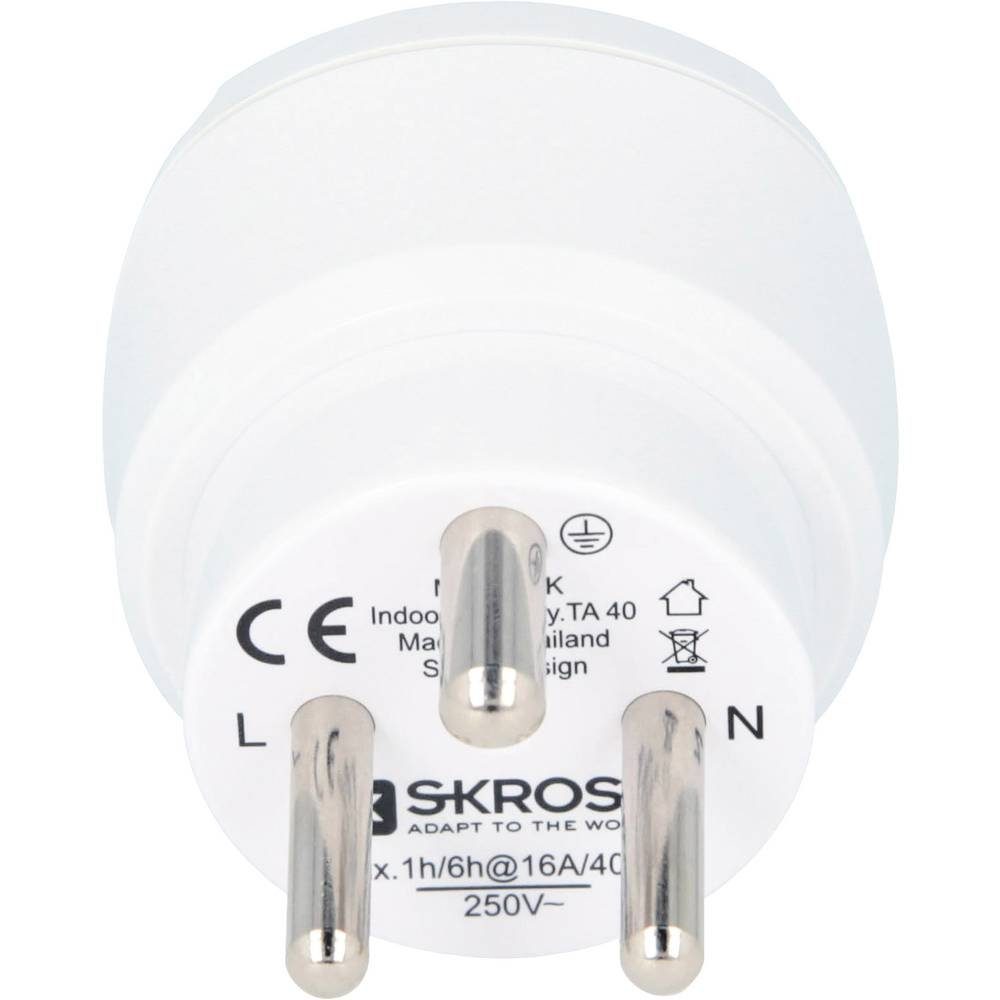 SKROSS Reiseadapter EU to Denmark 1.500232-E Reiseadapter – Bild 4 von 5
