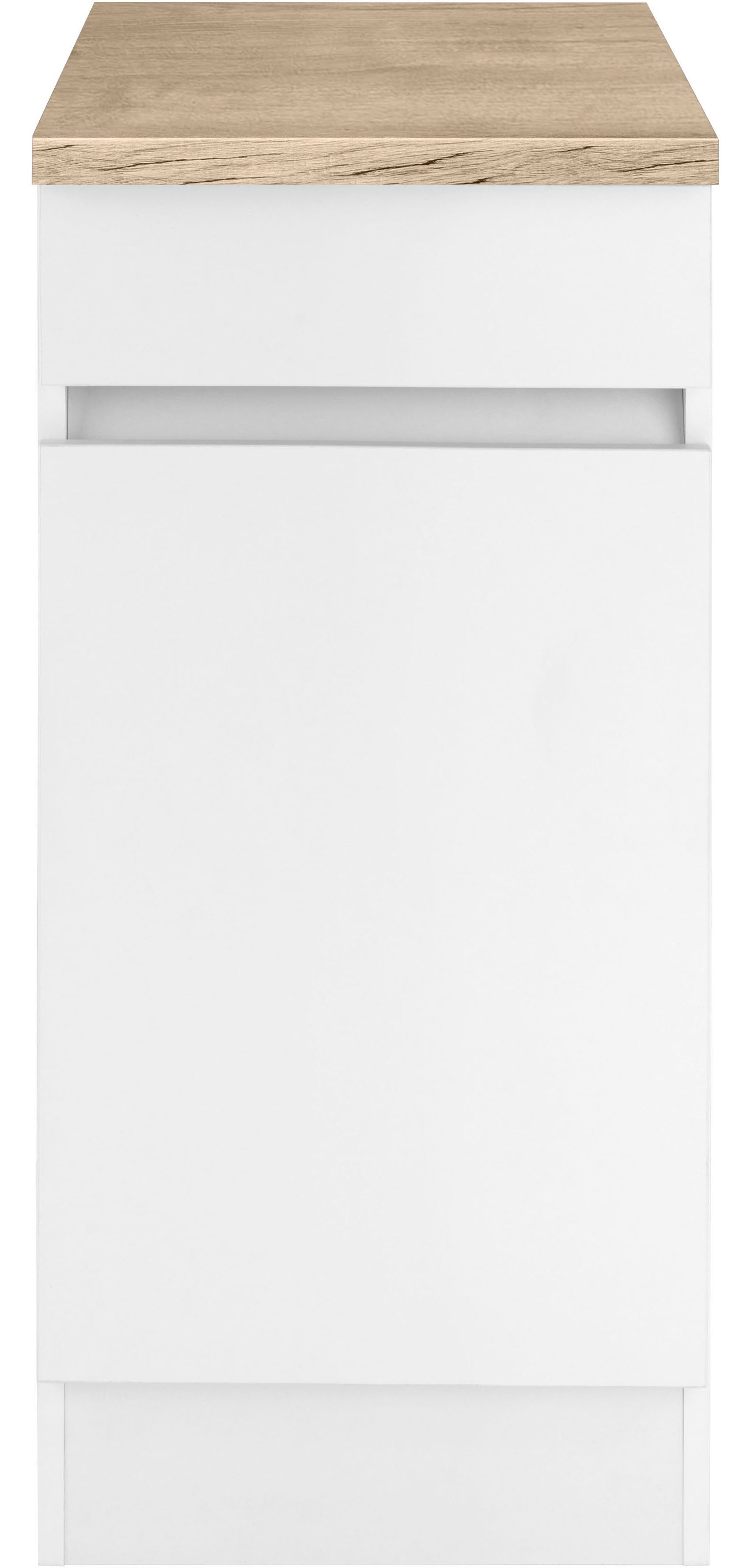 | OPTIFIT Unterschrank weiß 30 cm weiß/weiß-wildeichefarben Breite Roth