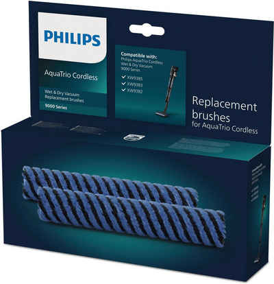 Philips Bürste Ersatzbürste, XV1793/01, Zubehör für Philips AquaTrio, (Spar-Set, 2-tlg), 2 Reinigungsbürsten aus weicher Mikrofaser, für Hartböden
