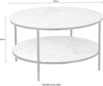 SalesFever Couchtisch, Tischplatten in Marmoroptik