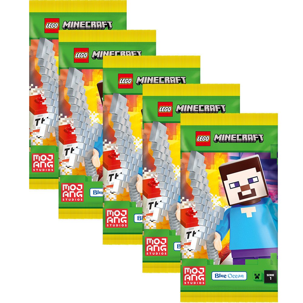 LEGO® Sammelkarte LEGO Minecraft Serie 1 Trading Cards - 5 Booster günstig online kaufen
