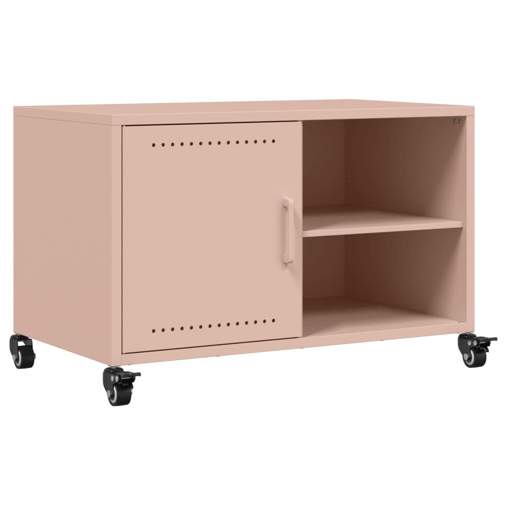 vidaXL TV-Schrank TV-Schrank Rosa 68x39x43,5 cm Stahl (1-St)