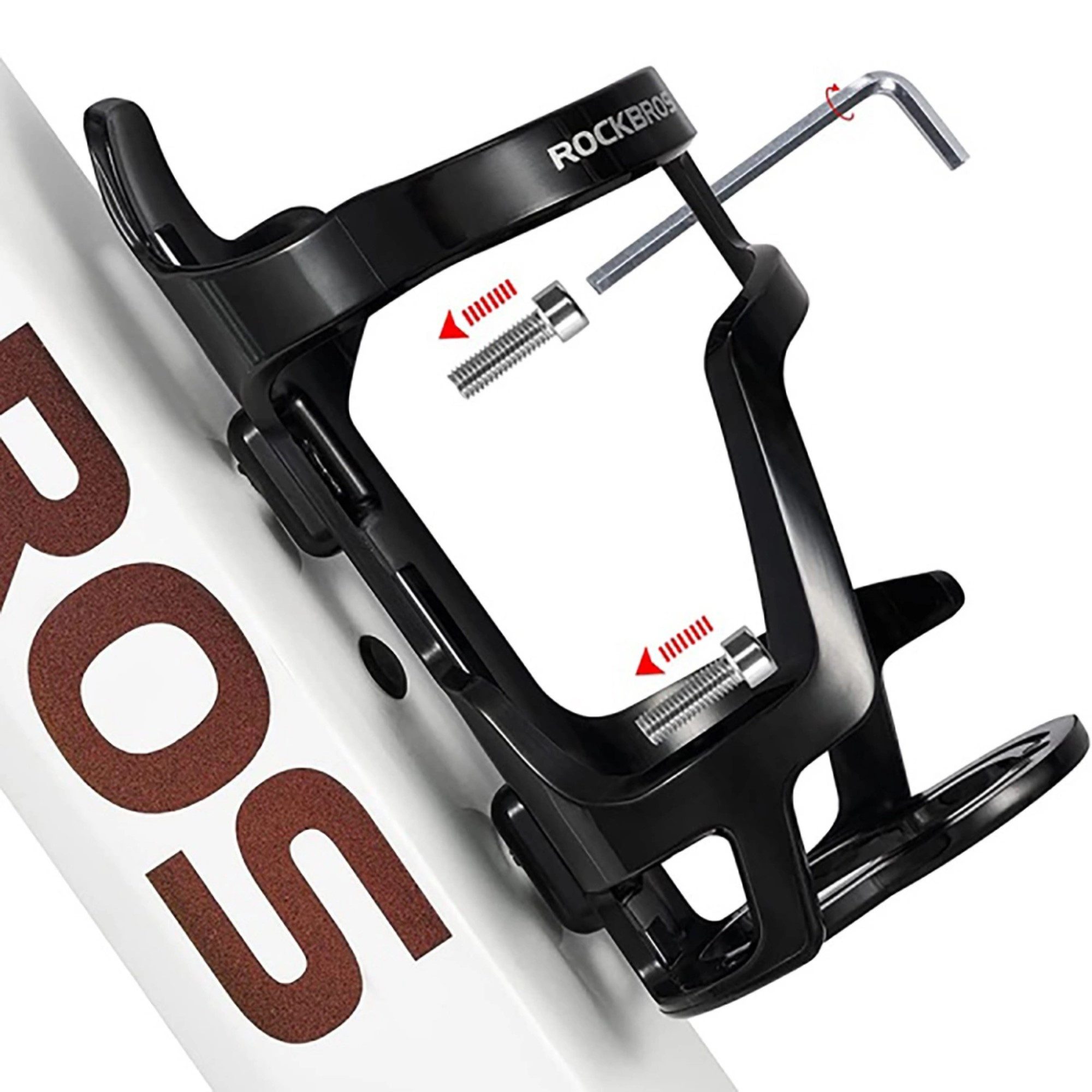 ROCKBROS Fahrrad-Flaschenhalter Fahrrad-Trinkflaschenhalter für Flaschen von 51-73 mm