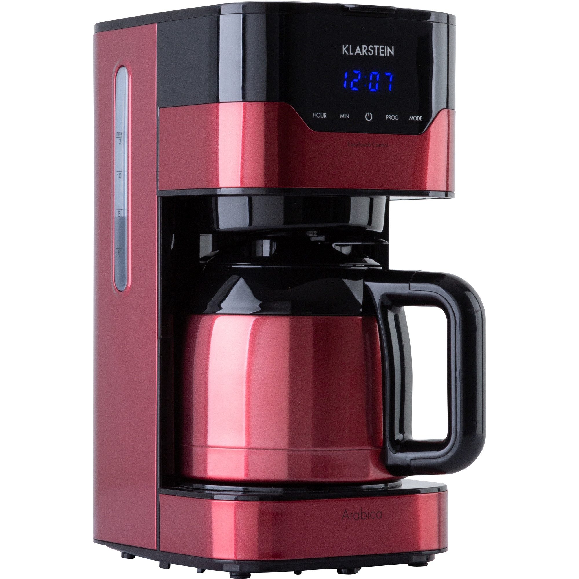 Klarstein Filterkaffeemaschine 10035588, 1.2l Kaffeekanne, Leichte Bedienung: EasyTouch Control Bedienoberfläche und LC-Display