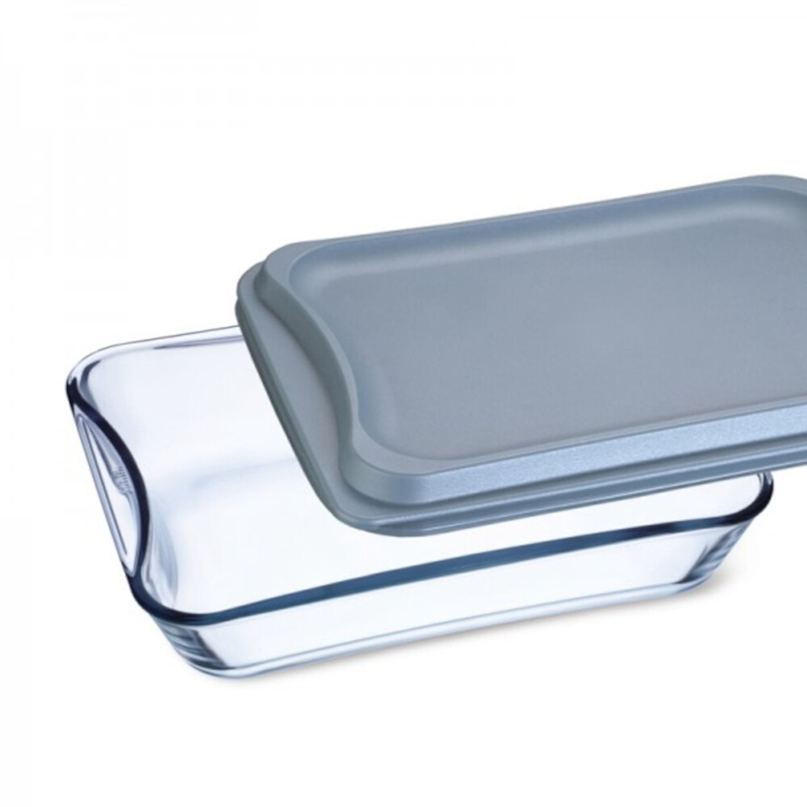 SIMAX Backform Brat- & Backschale 3,5 l aus Glas mit Deckel – eckig & hitzebeständig