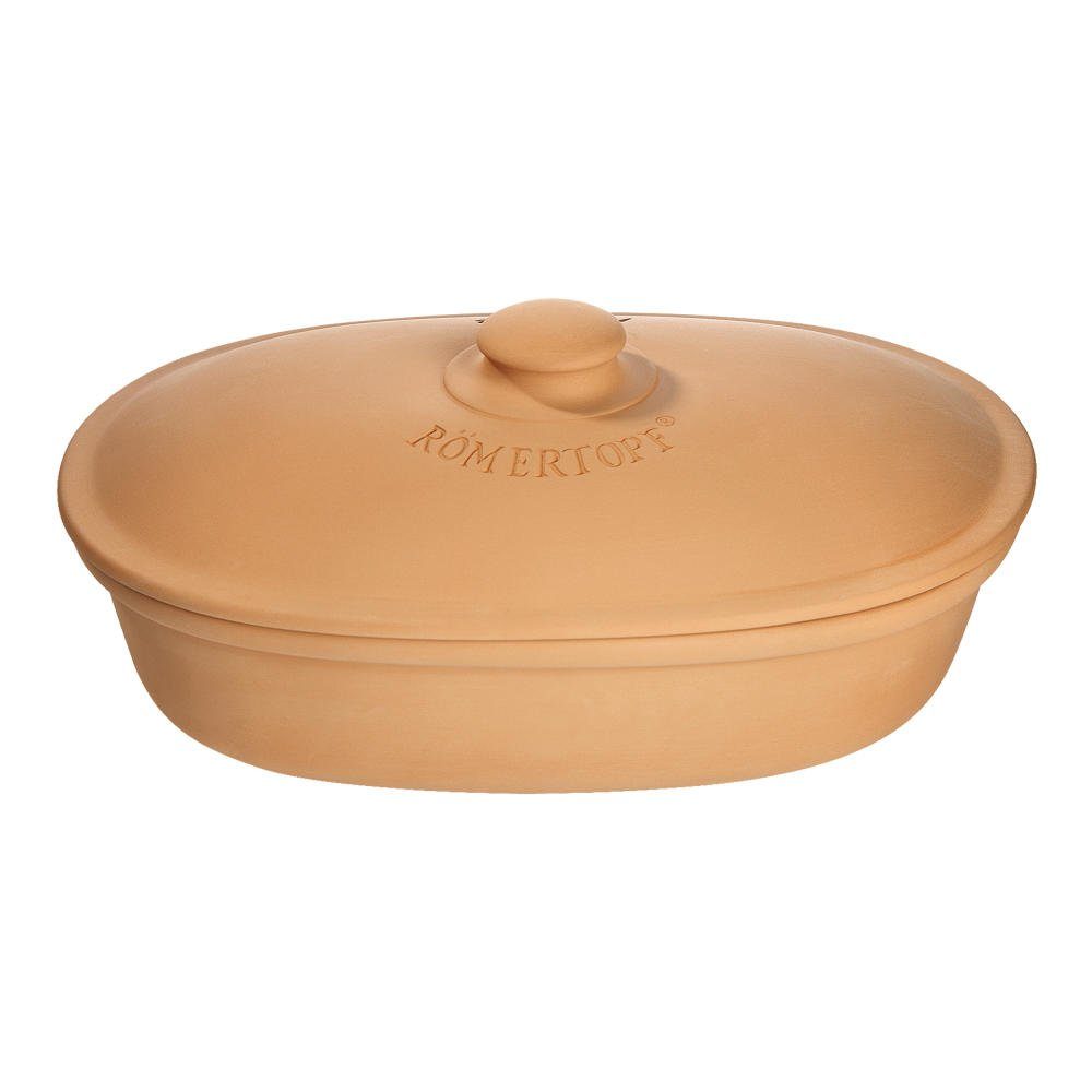 RÖMERTOPF Römertopf Brottopf Oval Terrakotta 81005, Ton