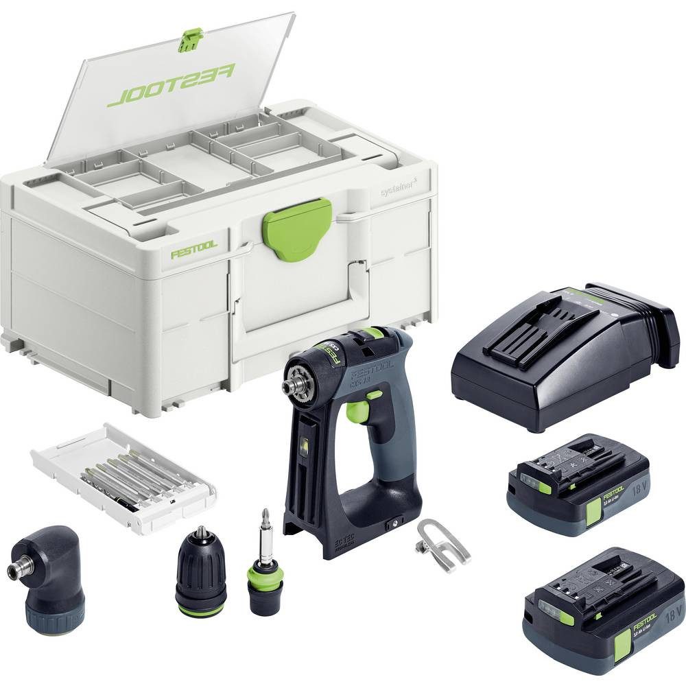 FESTOOL Akku-Schrauber CXS 18 C 3,0-Set Akku-Bohrschrauber 18 V 3.00 Ah inkl. Akku, inkl., inkl. Akku, inkl. Ladegerät