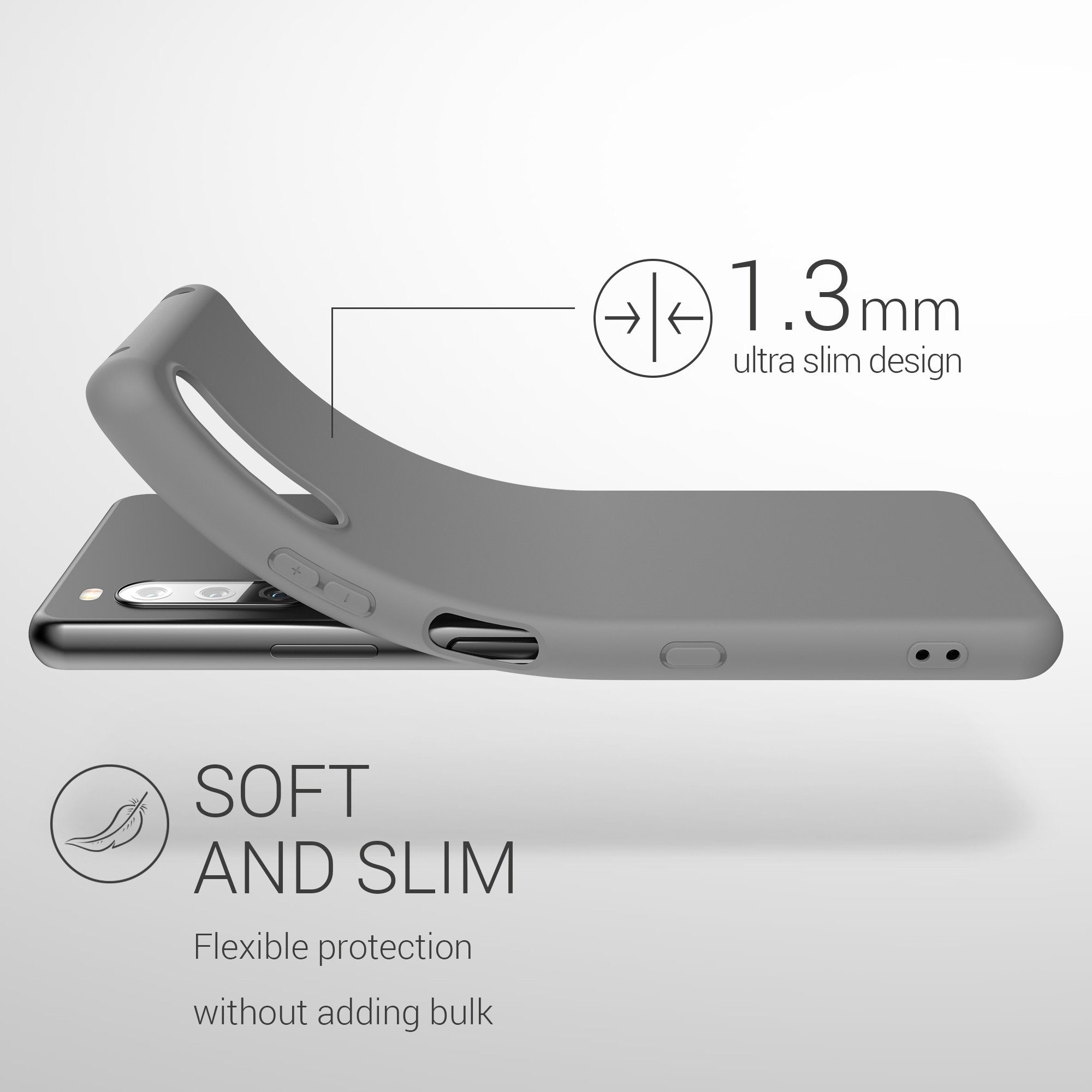 kwmobile Handyhülle Hülle für Sony Xperia 10 III, Hülle Silikon - Soft Handyhülle - Handy Case Cover