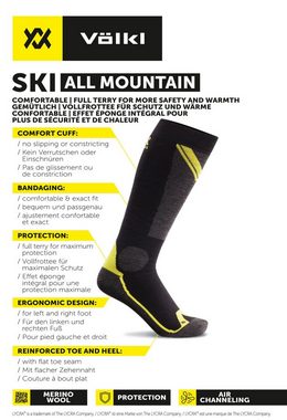 Völkl Funktionssocken 3650442034 Völkl Ski All Mountain Socks 1er Pack black