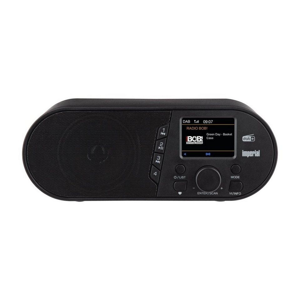 IMPERIAL by TELESTAR DABMAN d105 DAB+/UKW Radio mit Bluetooth und  USB-Mediaplayer Digitalradio (DAB) (DAB+/FM Radio, USB-Mediaplayer, 7 W, 4  Direktwahl Tasten am Gerät, Wiedergabe von Audiodateien über USB)