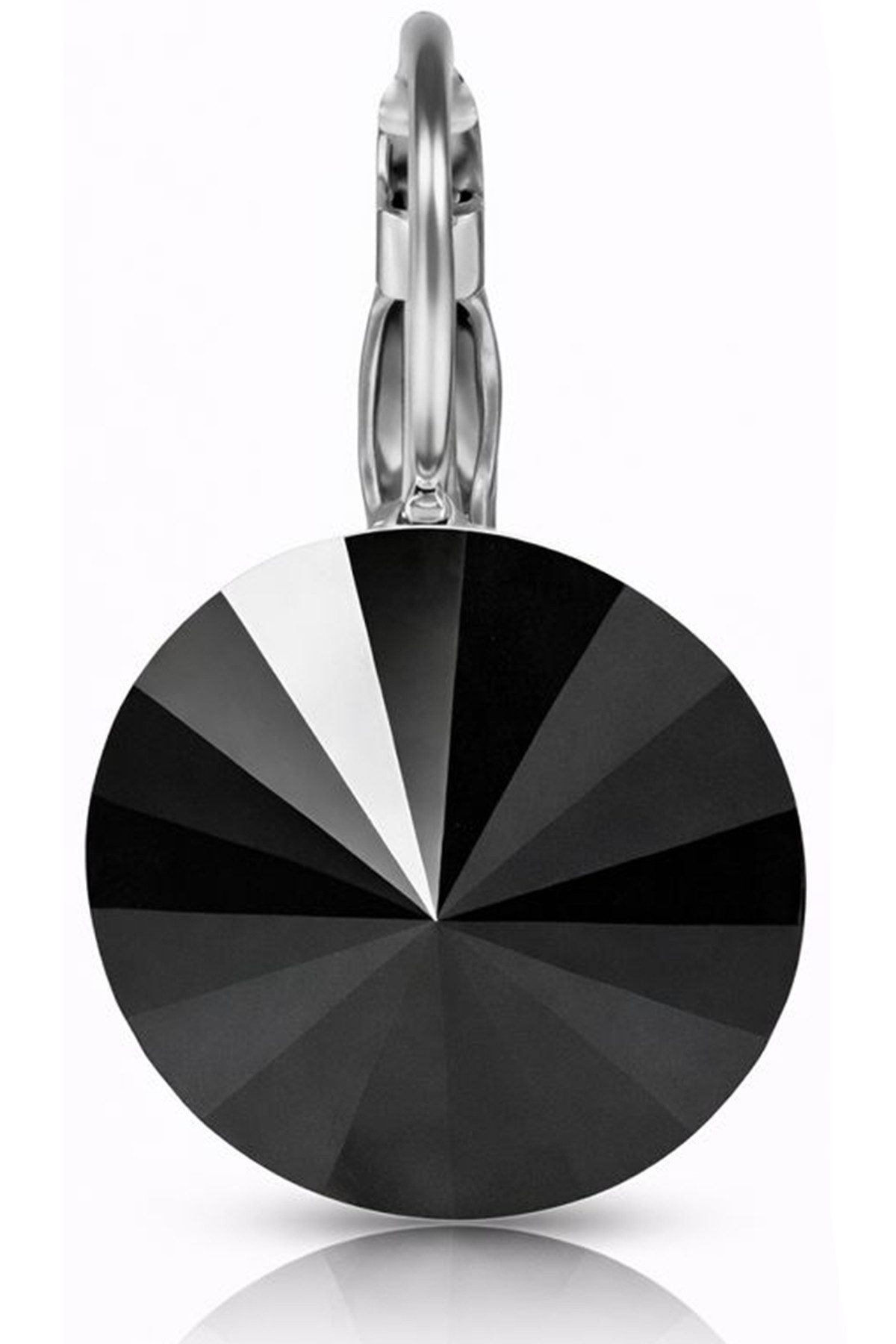 LUISIA® Paar Ohrhänger Silberne Ohrringe "Rivoli" mit 12 mm Kristallen von Swarovski® (2-tlg., inkl. Schmuckbox), Große Farbauswahl