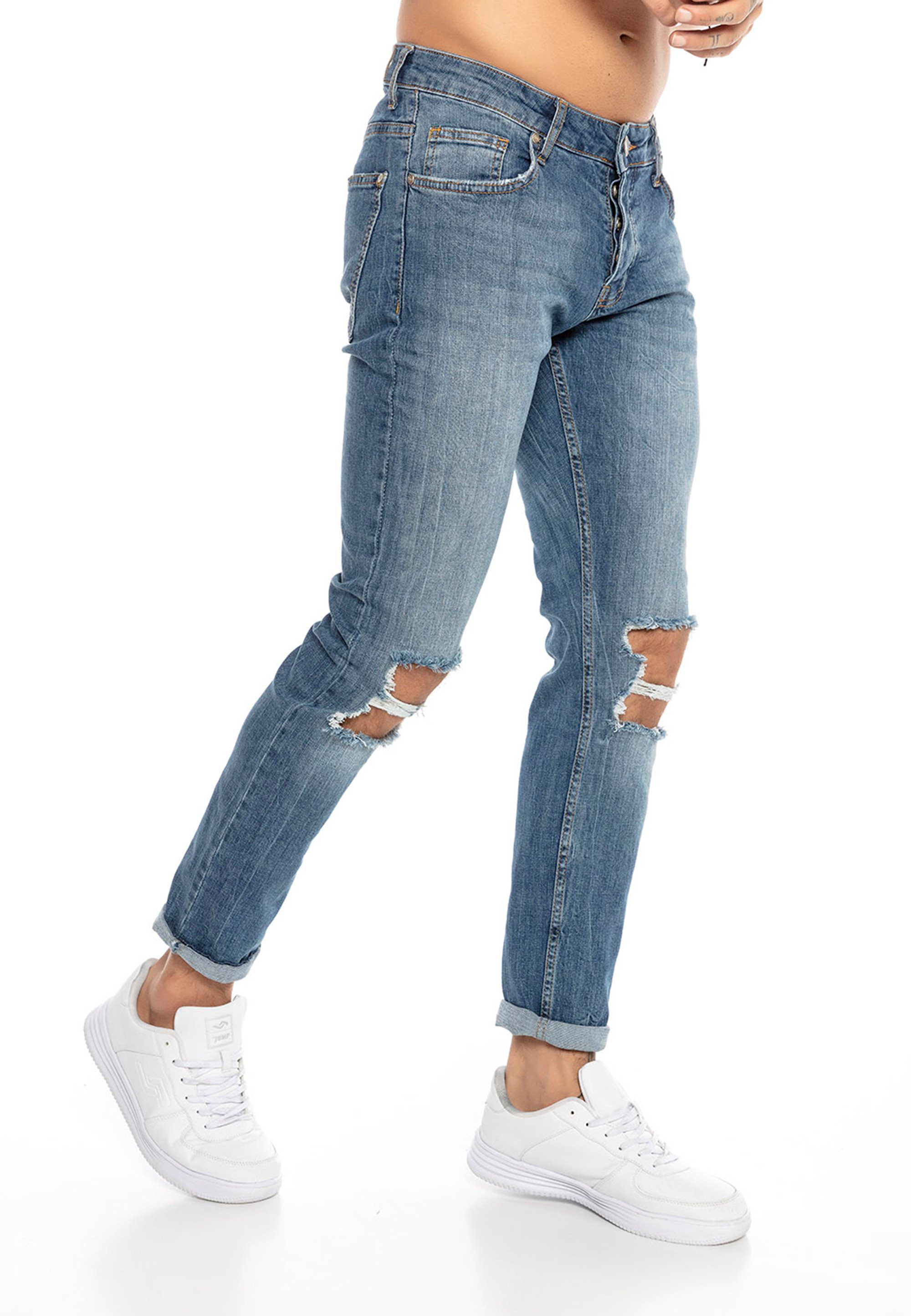 RedBridge Destroyed-Jeans Slim fit - Modischer Denim Style für Freizeit und günstig online kaufen