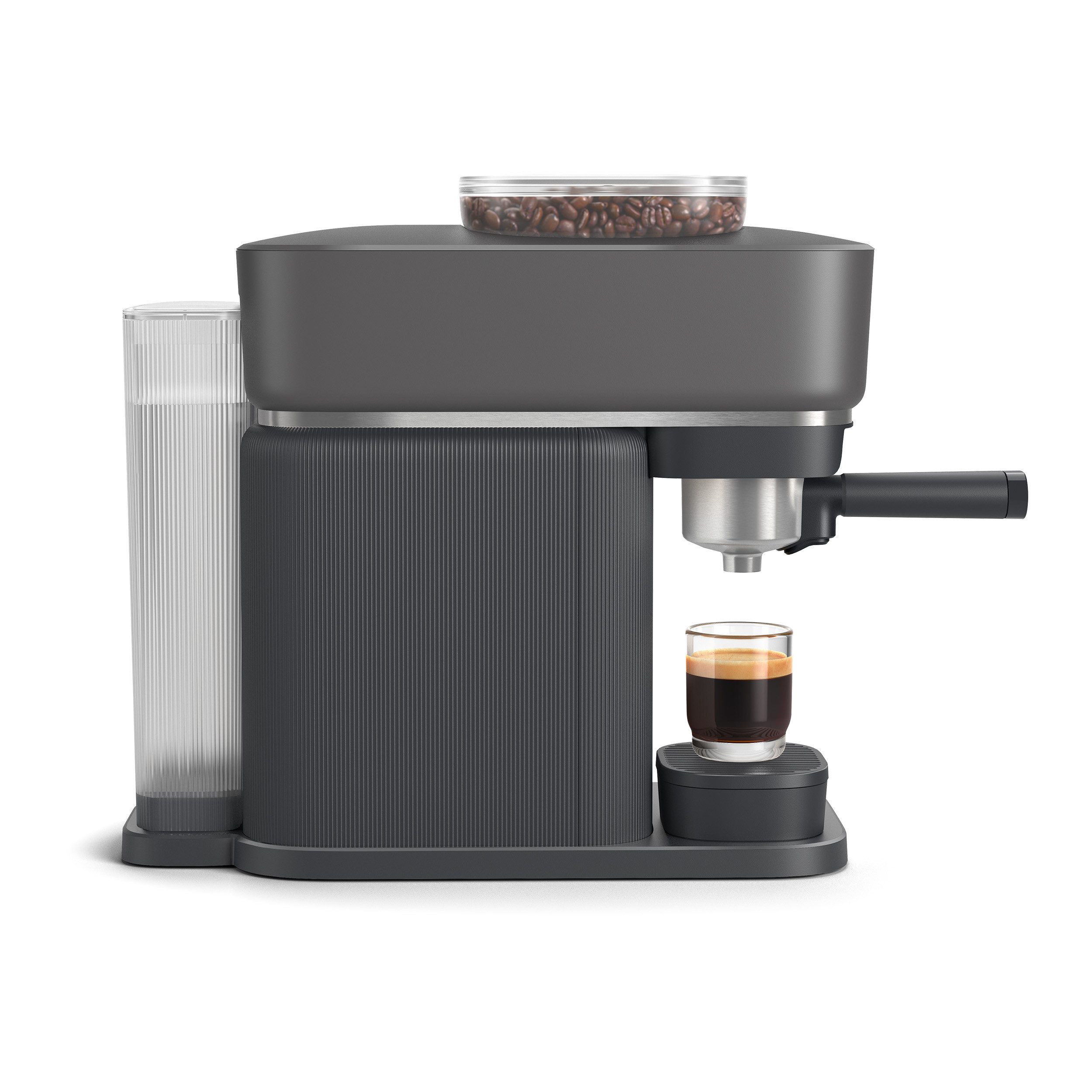 PHILIPS baristina Espressomaschine BAR300/60 mit Mahlwerk für ganze Bohnen, 16 bar Pumpendruck, Schwarzgrau
