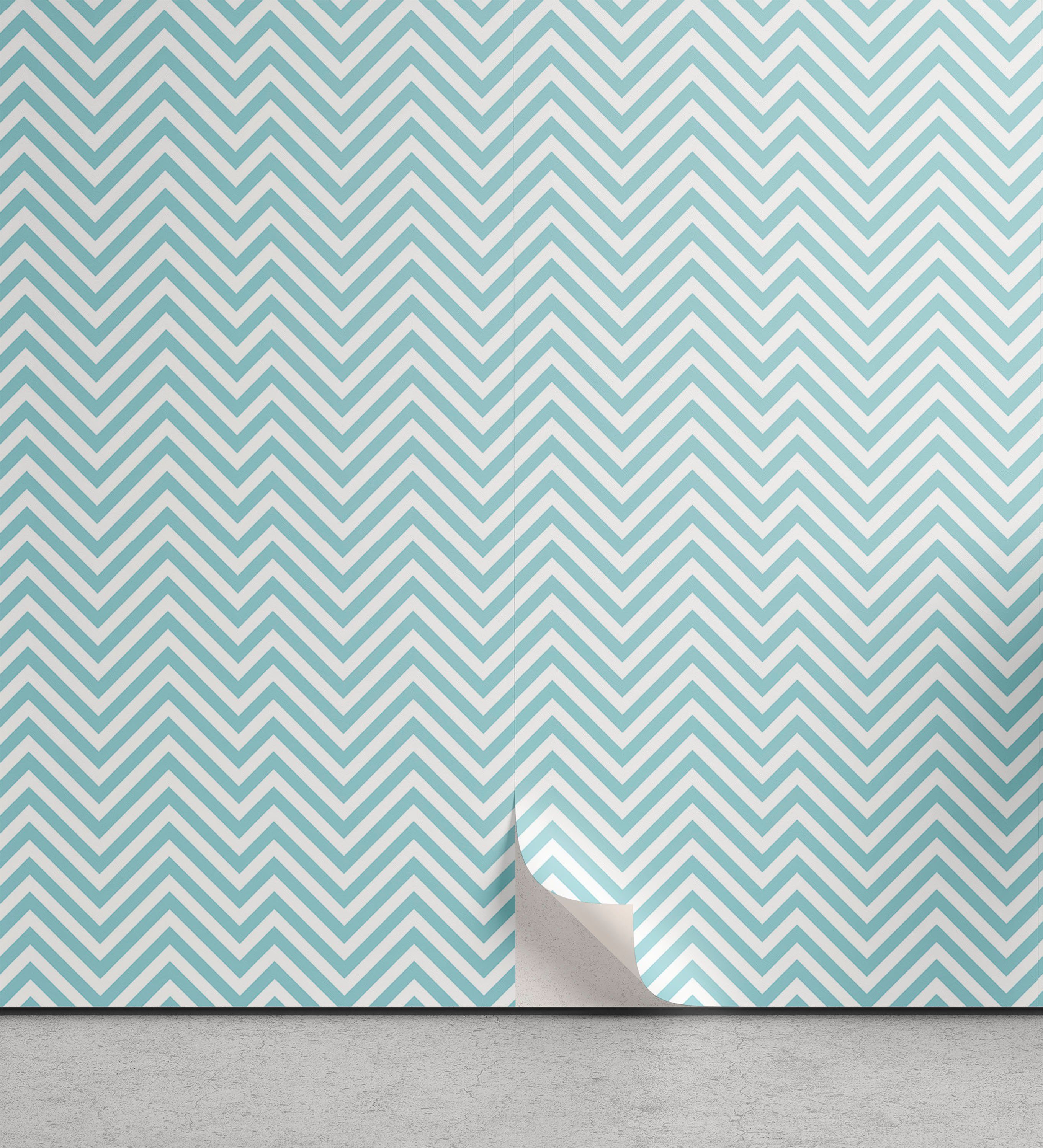 Abakuhaus Vinyltapete selbstklebendes Wohnzimmer Küchenakzent, Retro Große Punkte Kreise Shabby