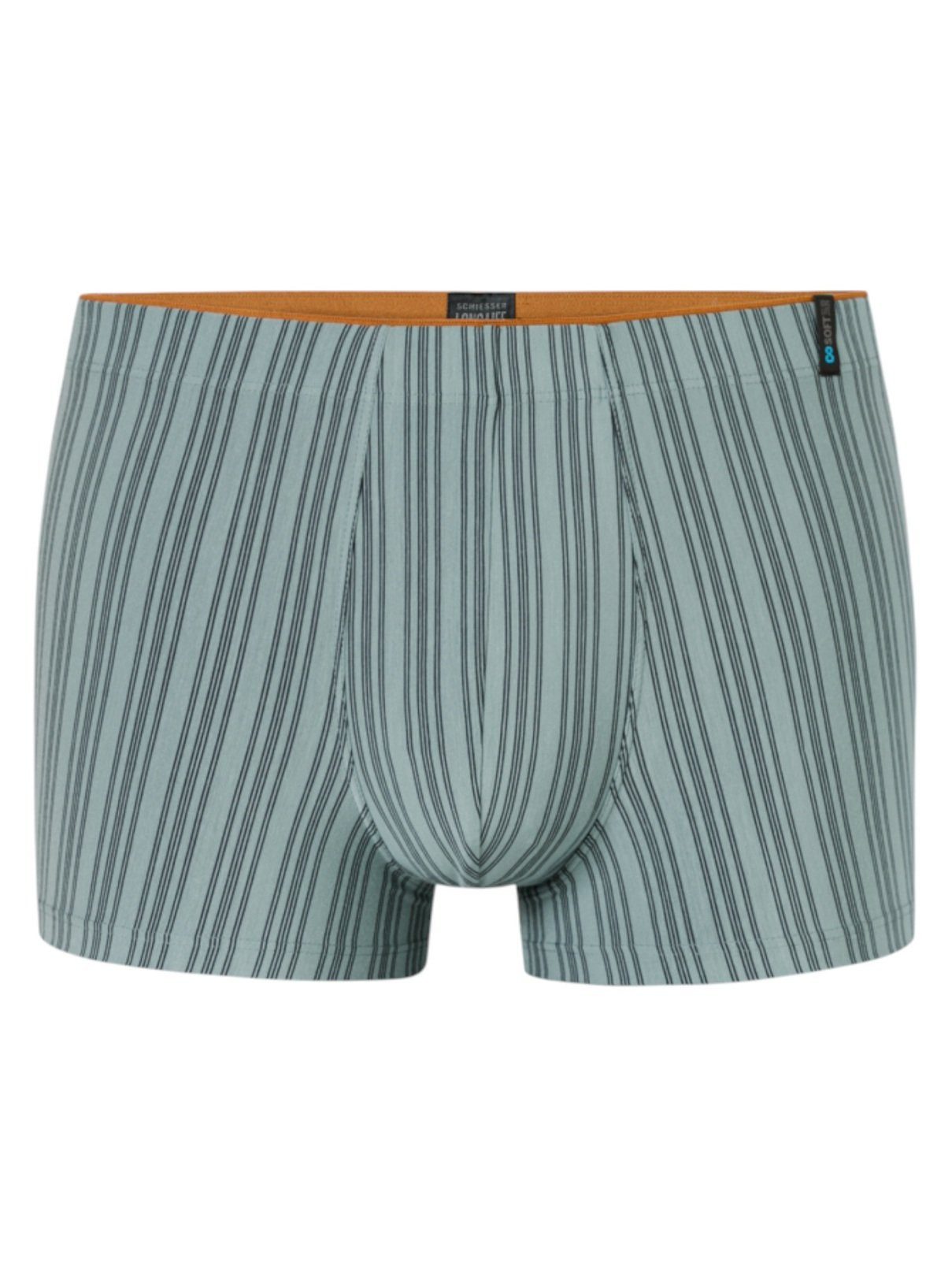 Schiesser Boxershorts Long Life Soft 183146 mineralgrün gestreift Herren - günstig online kaufen