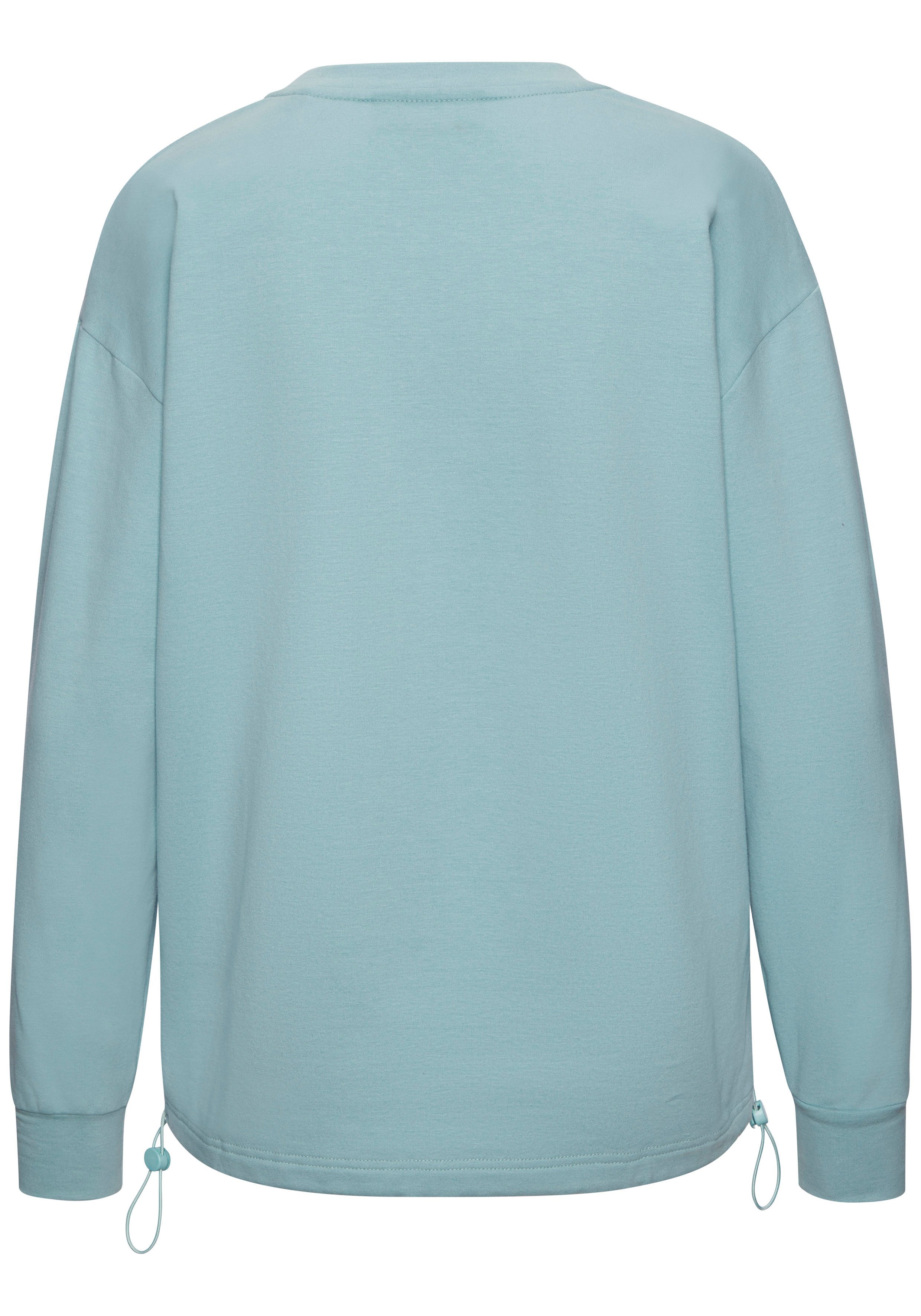 Elbsand Sweatshirt Carisa mit verstellbarem Gummizug am Saum, lockere Passform, casual-sportlich