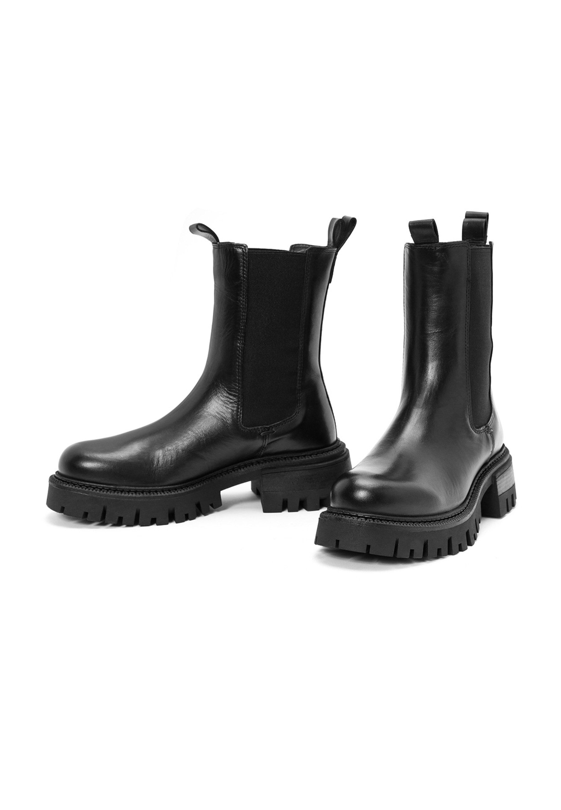 Derimod Chelsea-Stiefel aus Leder Chelseaboots Lederfutter, EVA Sohle, Absatz 3,5 cm