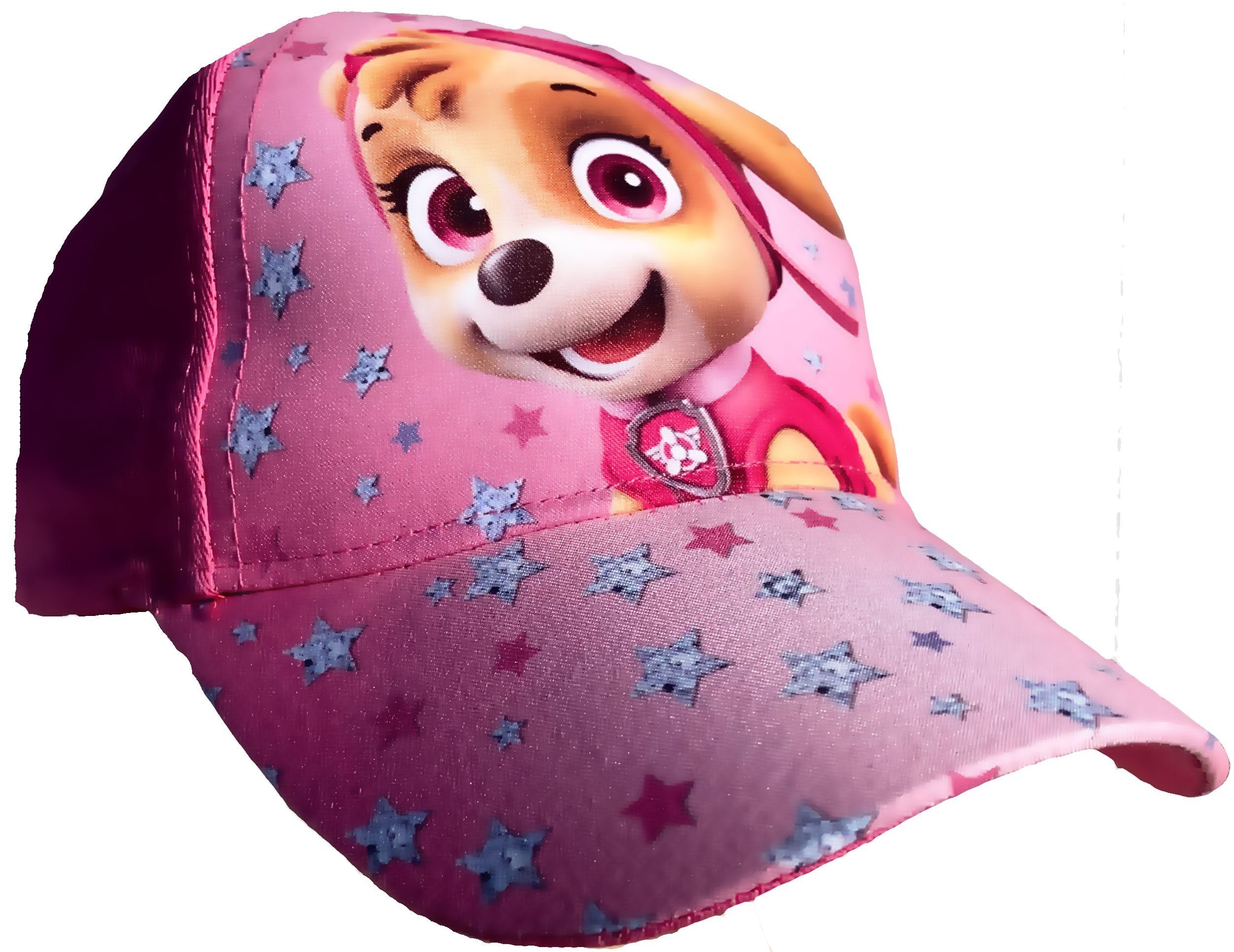 PAW PATROL Schirmmütze PAW PATROL Cap für Mädchen mit Klettverschluss Schirmmütze Basecap Mütze Kita + Schule Gr. 48/50 + 52/54 Pink
