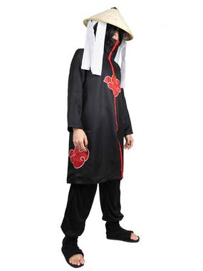 GalaxyCat Kostüm Akatsuki Mantel, Itachi Umhang für Cosplay Kostüm, Akatsuki Cosplay Mantel von Itachi Uchiha