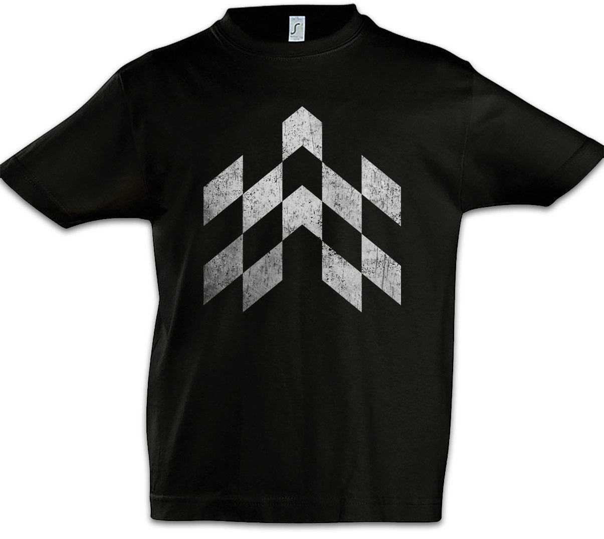 Print-Shirt Checkered Flag Kinder T-Shirt Race Rally Car Auto Driver Racer Biker