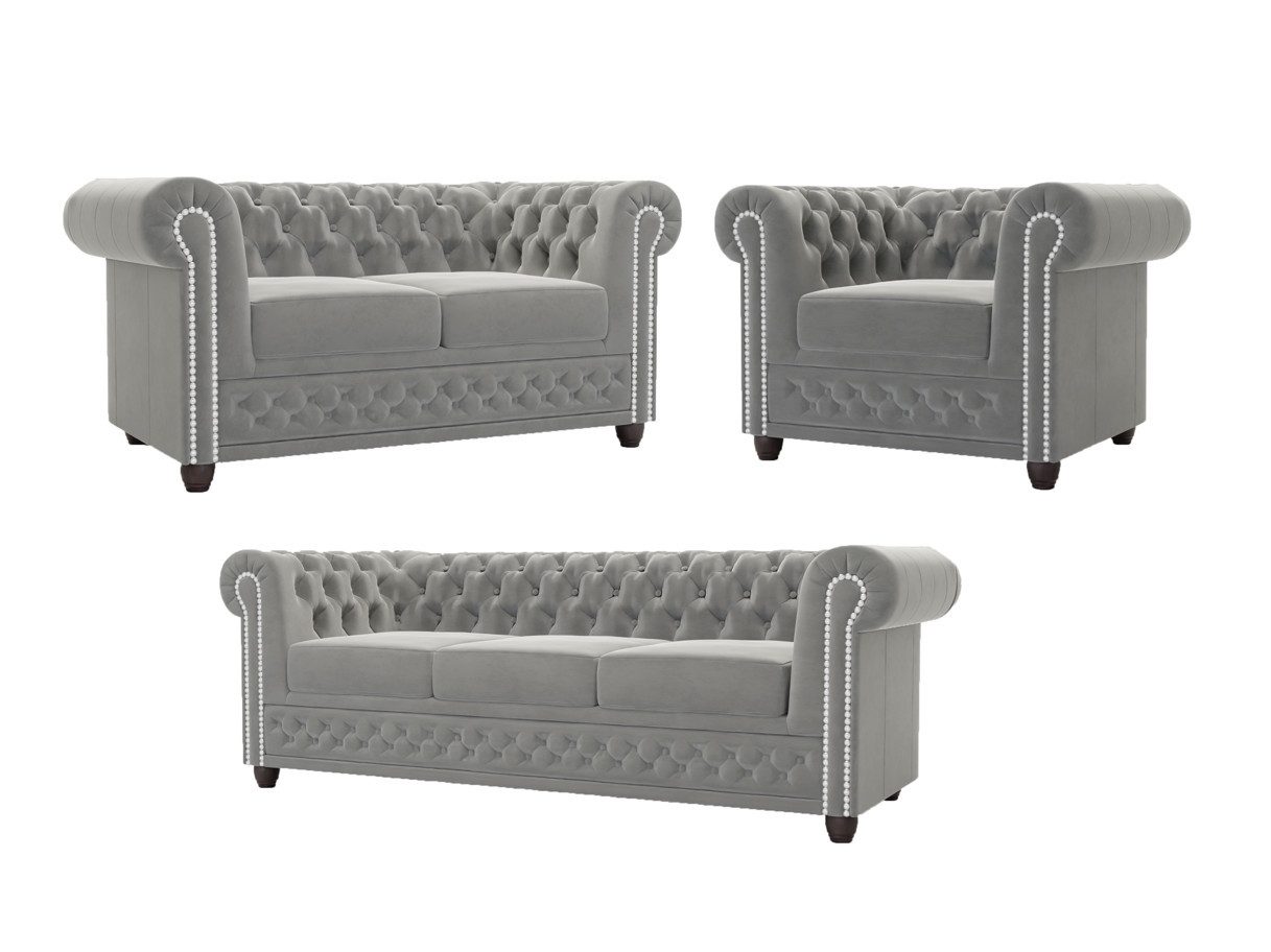 S-Style Möbel Polstergarnitur Chesterfield Lena mit günstig online kaufen