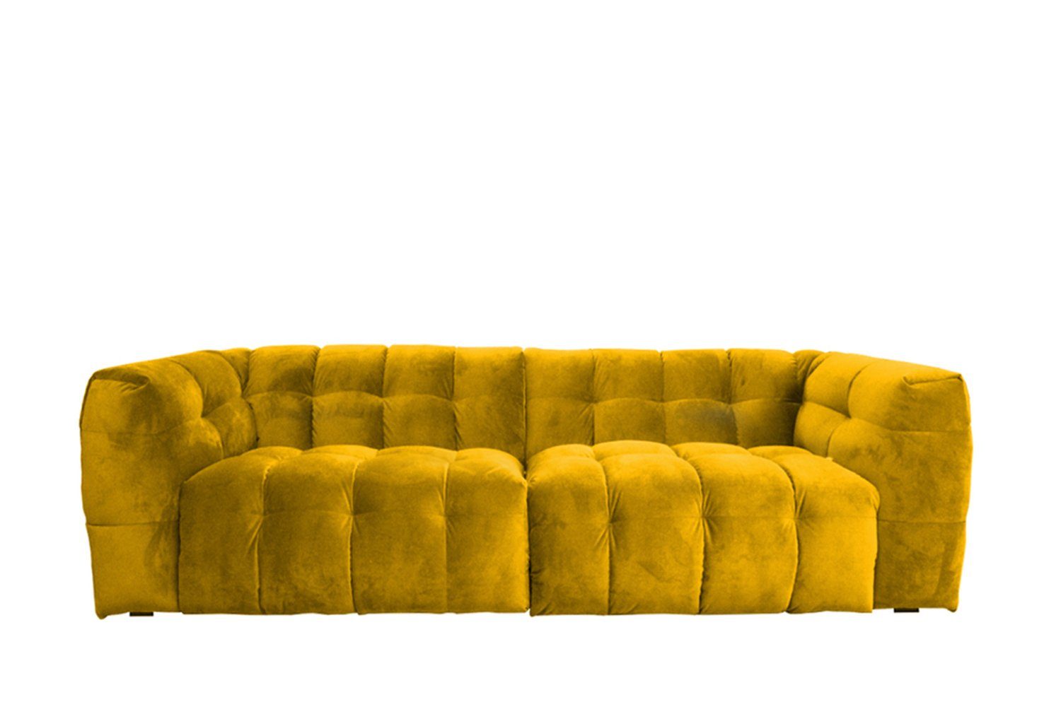 KAWOLA Sofa gelb Stoff ROSARIO, 4-Sitzer
