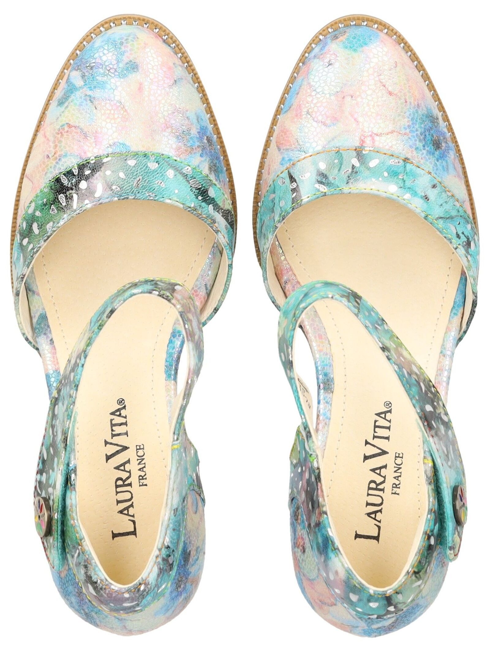 LAURA VITA Pumps Leder/Textil . Pumps