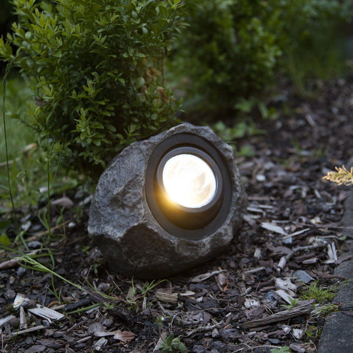 STAR TRADING LED Gartenstrahler »LED Solar Stein Felsen Rocky Spot mit  warmweißer LED Lichtsensor 18lm H: 16cm« online kaufen | OTTO