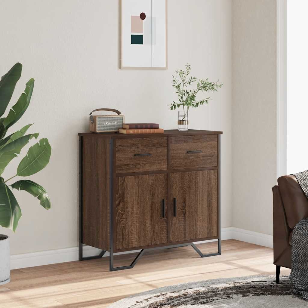 vidaXL Sideboard Sideboard Braun Eichen-Optik 79,5x35,5x74,5 günstig online kaufen