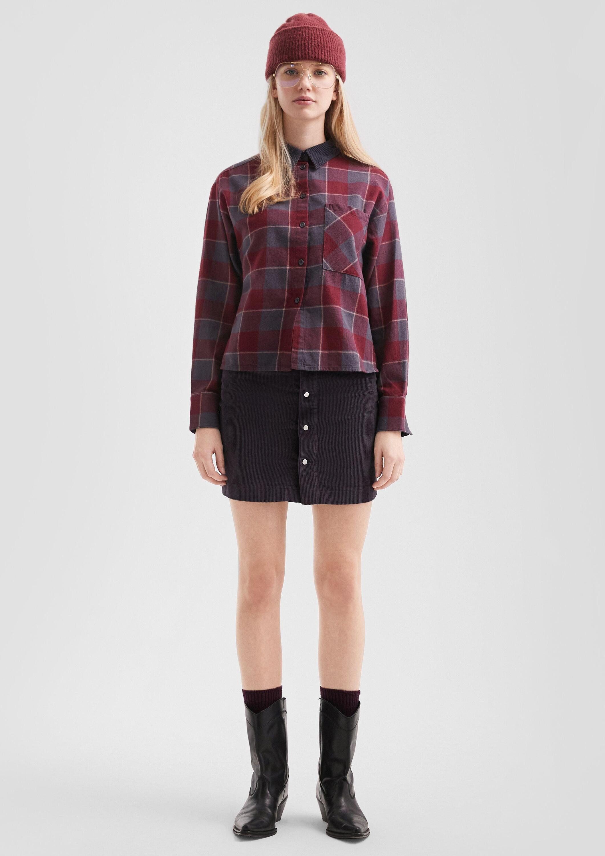 QS Minirock Rock Cord-Minirock mit Knopfleiste günstig online kaufen