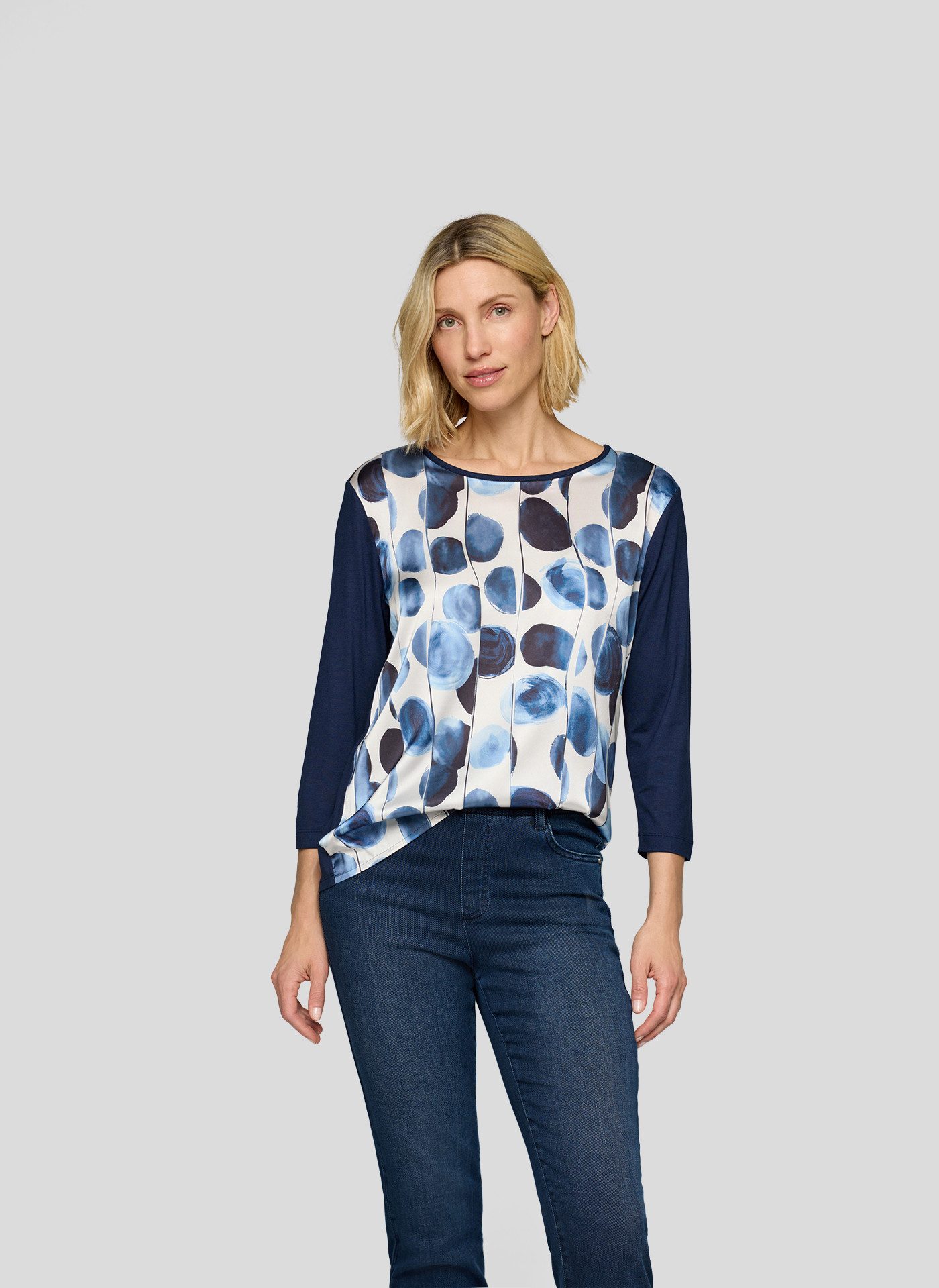 Rabe 3/4-Arm-Shirt mit Front-Print günstig online kaufen