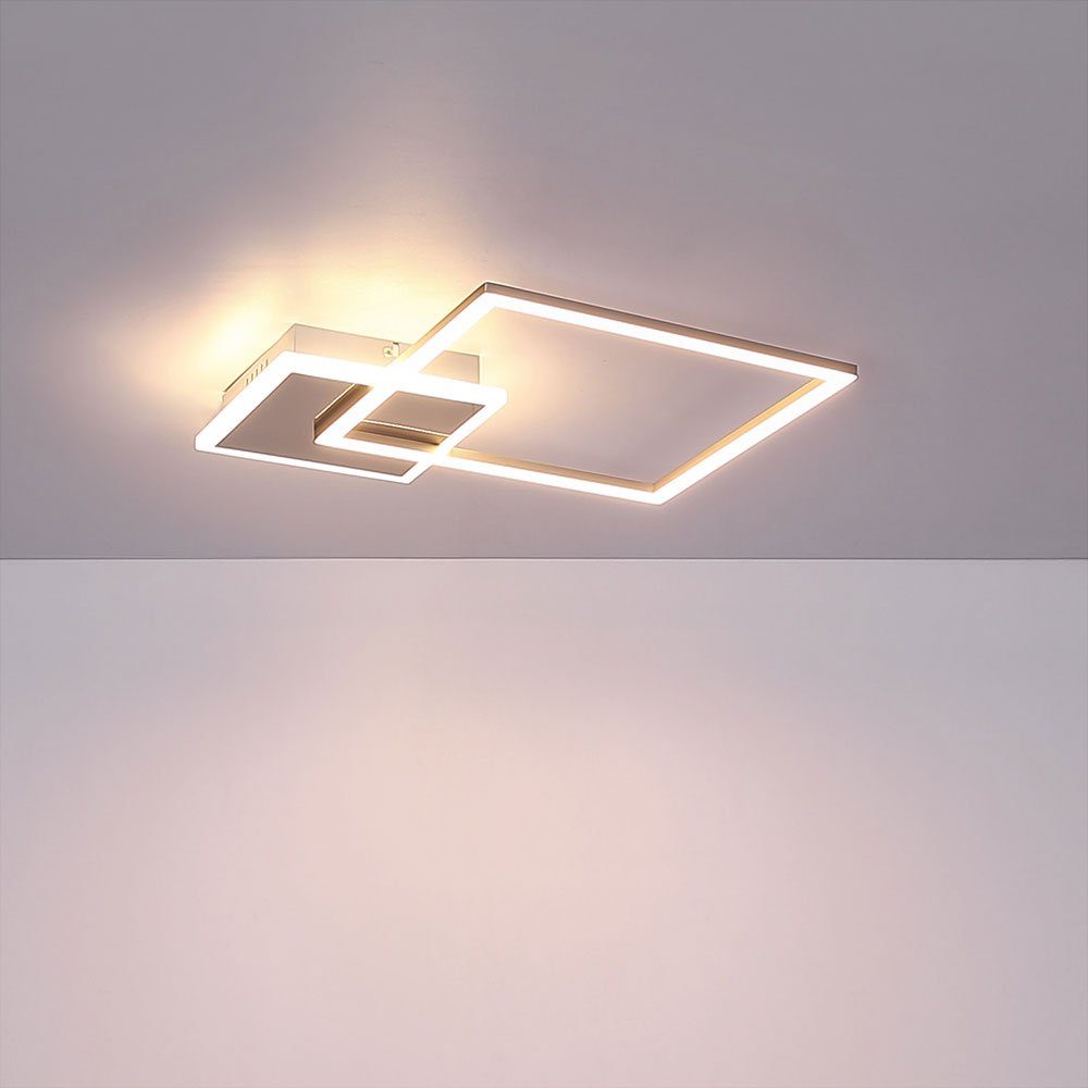 LED-Leuchtmittel fest LED weiß Zimmer Design LED Decken Schlaf Beleuchtung etc-shop Deckenleuchte, Warmweiß, verbaut, Strahler Leuchte opal