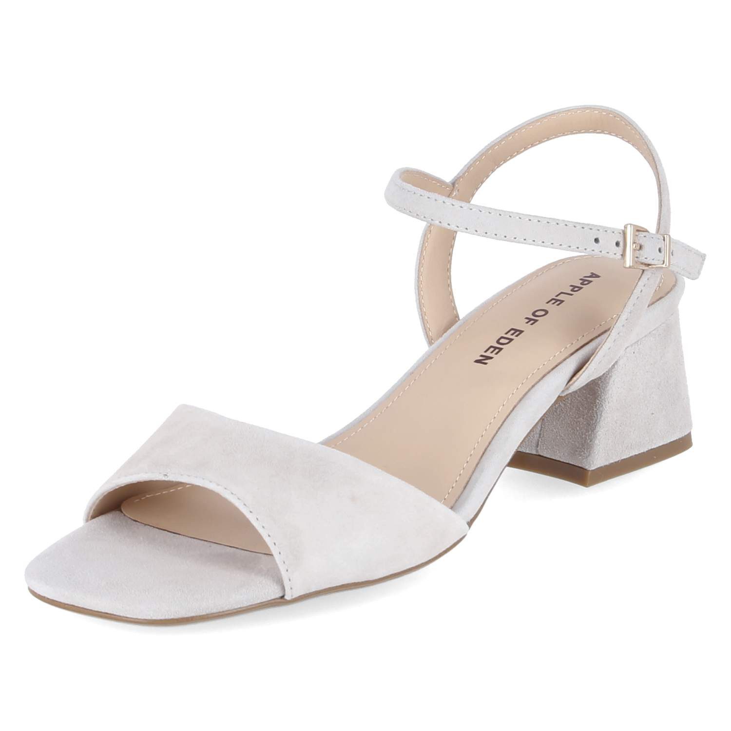 Apple of Eden Apple of Eden FLORE 54 sky green Damen Rauleder grey Sandalette