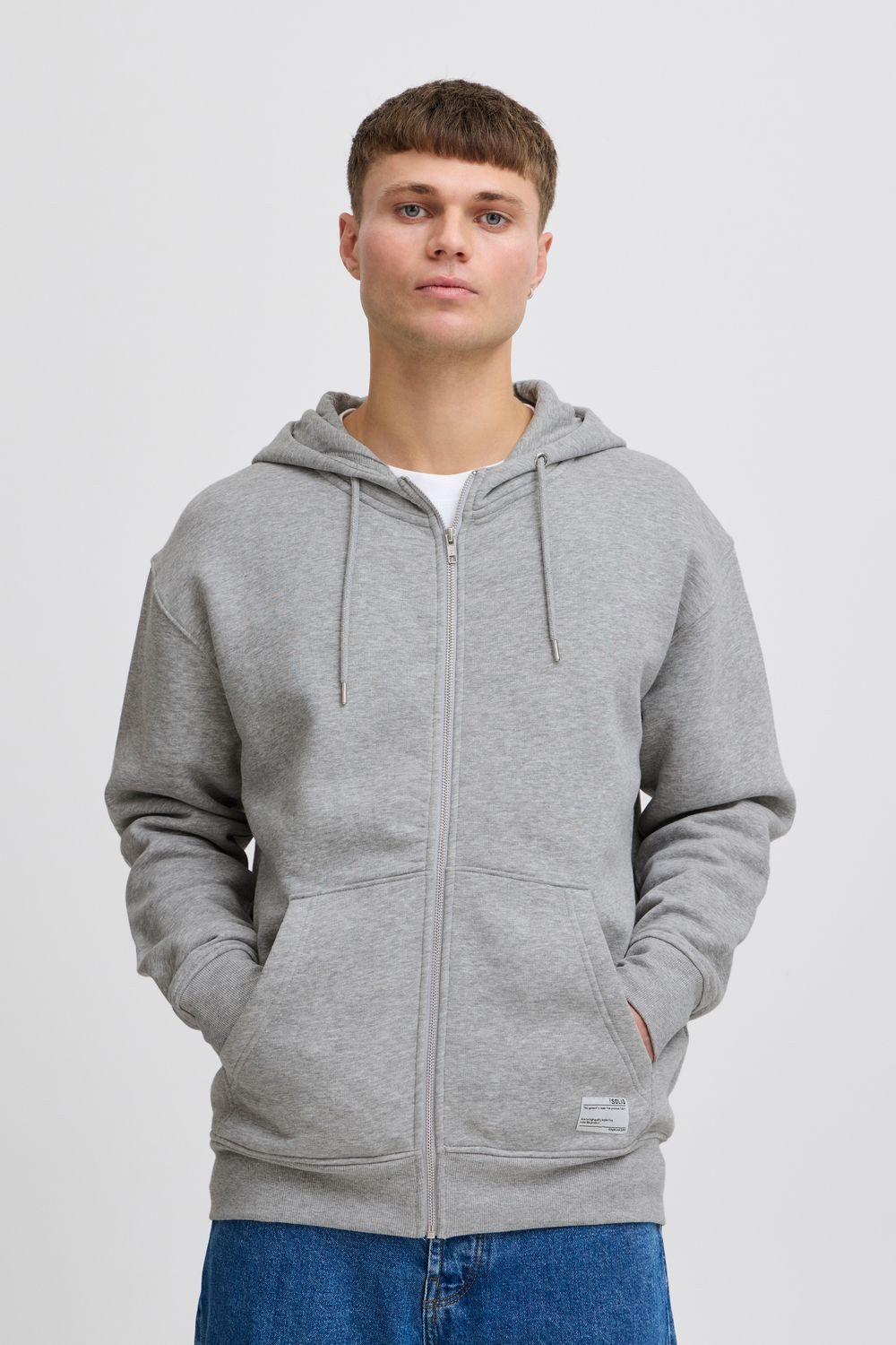 !Solid Hoodie Sweatshirtjacke (1-tlg) Sweatjacke mit Kapuze, Kordel, Taschen