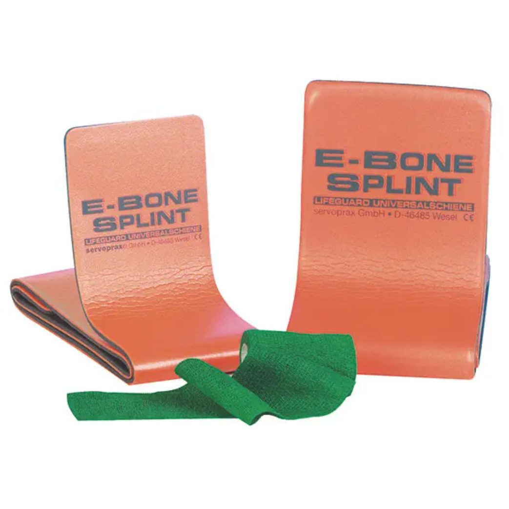 DocMed Erste-Hilfe-Set Splint Schiene E-Bone, (Mehrfach verwendbar, 1 St), Universell zuschneidbar, 14 % mehr Materialvolumen