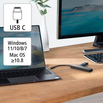 Hama USB-C Hub Multiport, 5 Ports, 3x USB A, USB C, HDMI™, Notebook, Laptop USB-Adapter USB-C zu HDMI, USB Typ A, USB-C