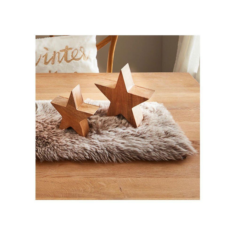 Home-trends24.de Tischläufer Tischläufer Kunstfell Braun Beige günstig online kaufen